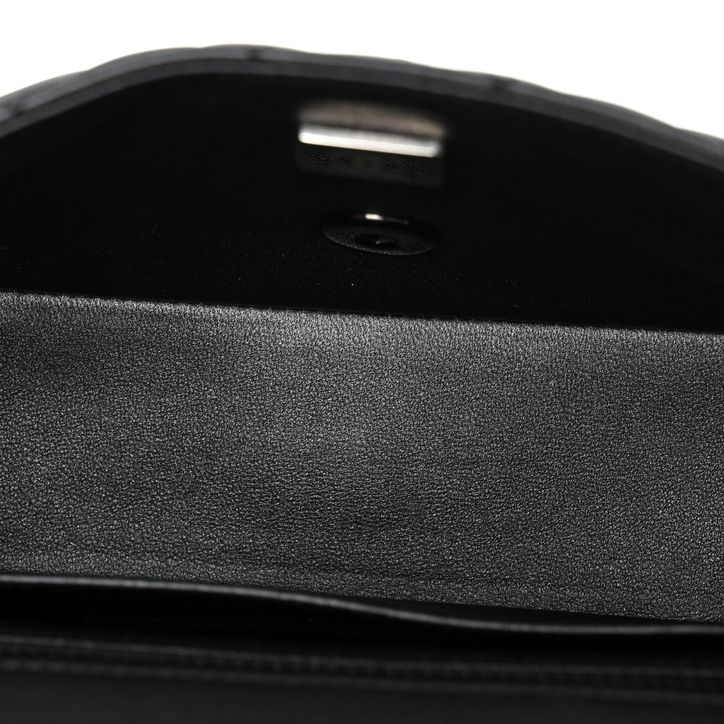 Lambskin Quilted Mini Rectangular Flap So Black