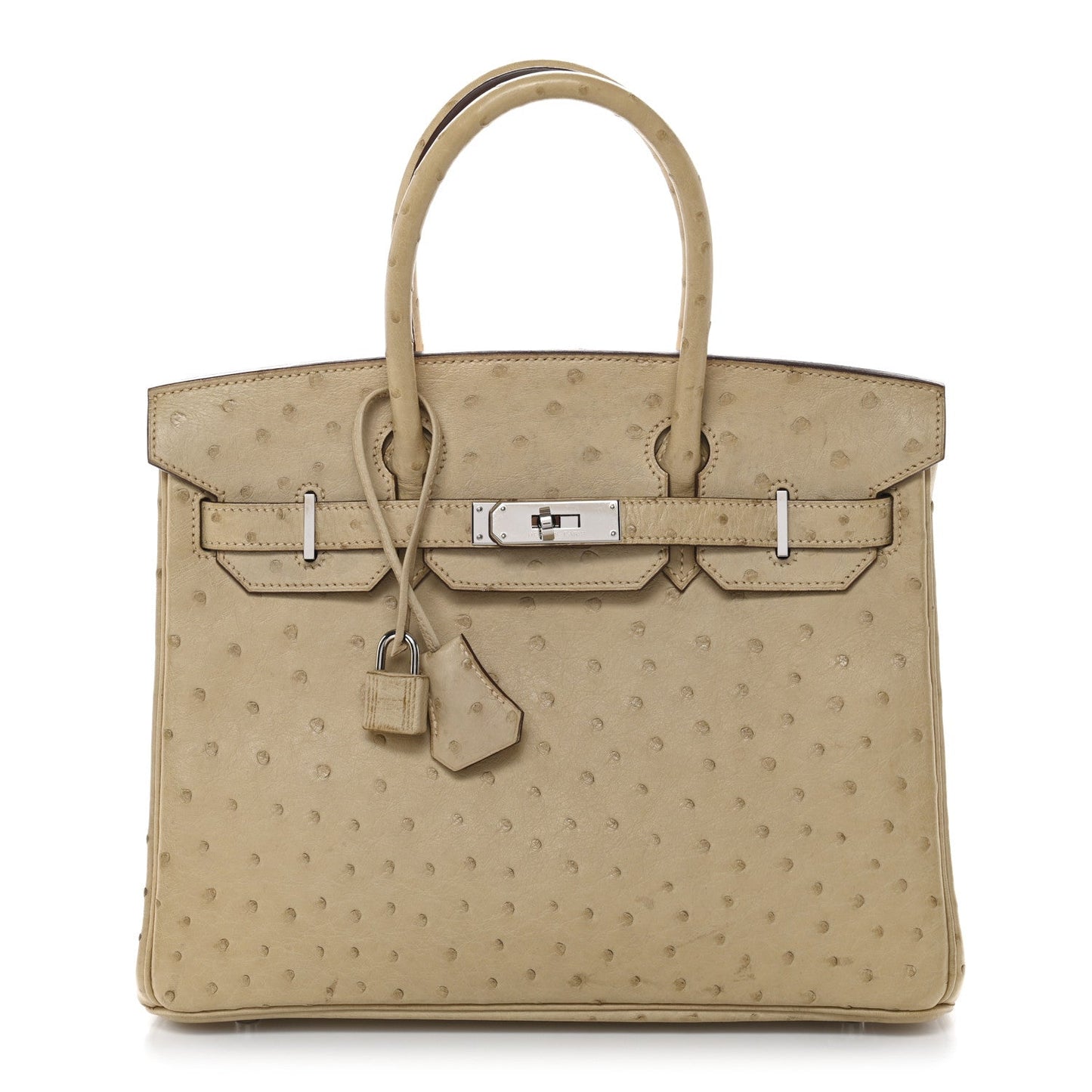 Ostrich Birkin 30 Parchemin