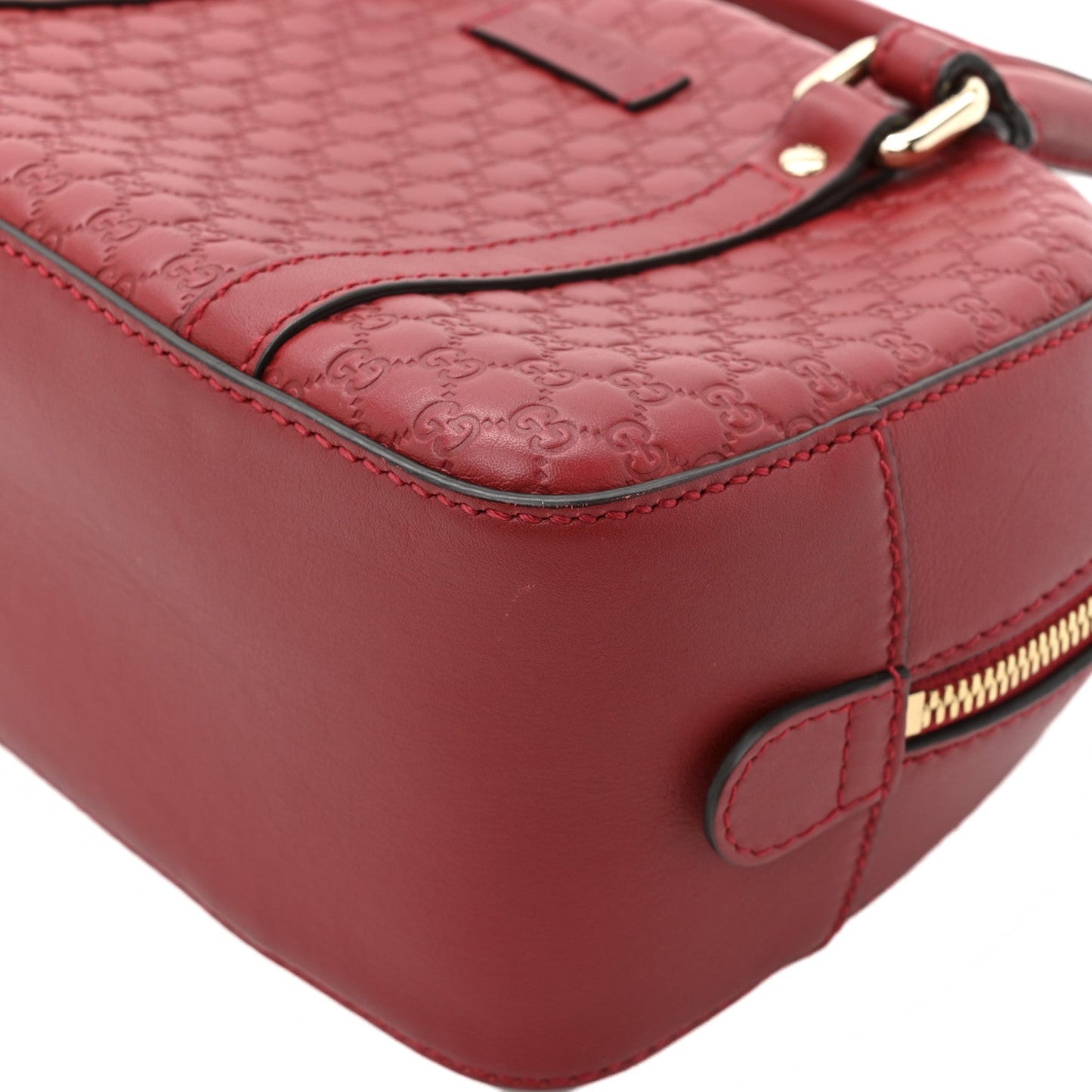 Soft Microguccissima Small Crossbody Bag Rosso