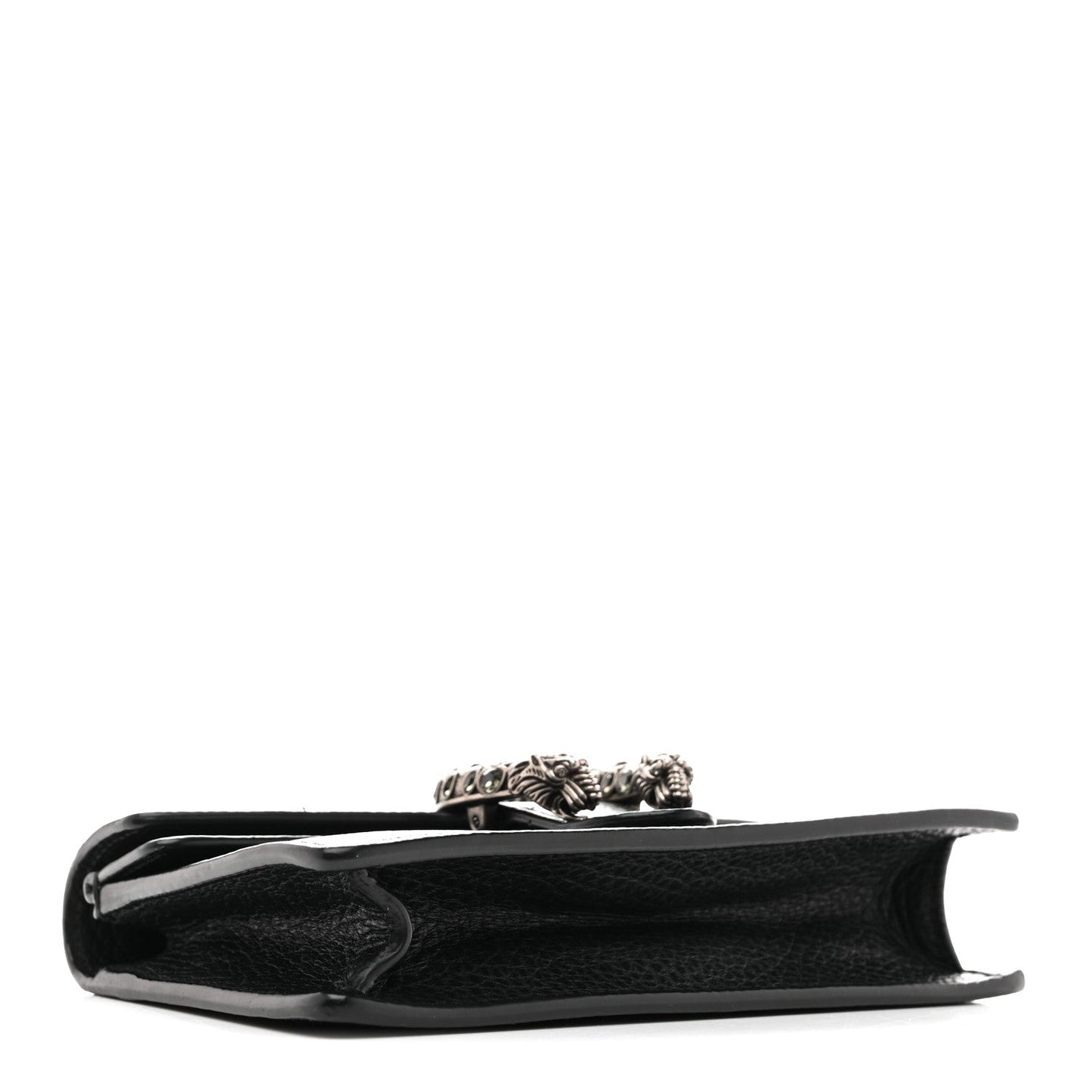 Dollar Calfskin Crystal Super Mini Dionysus Shoulder Bag Black
