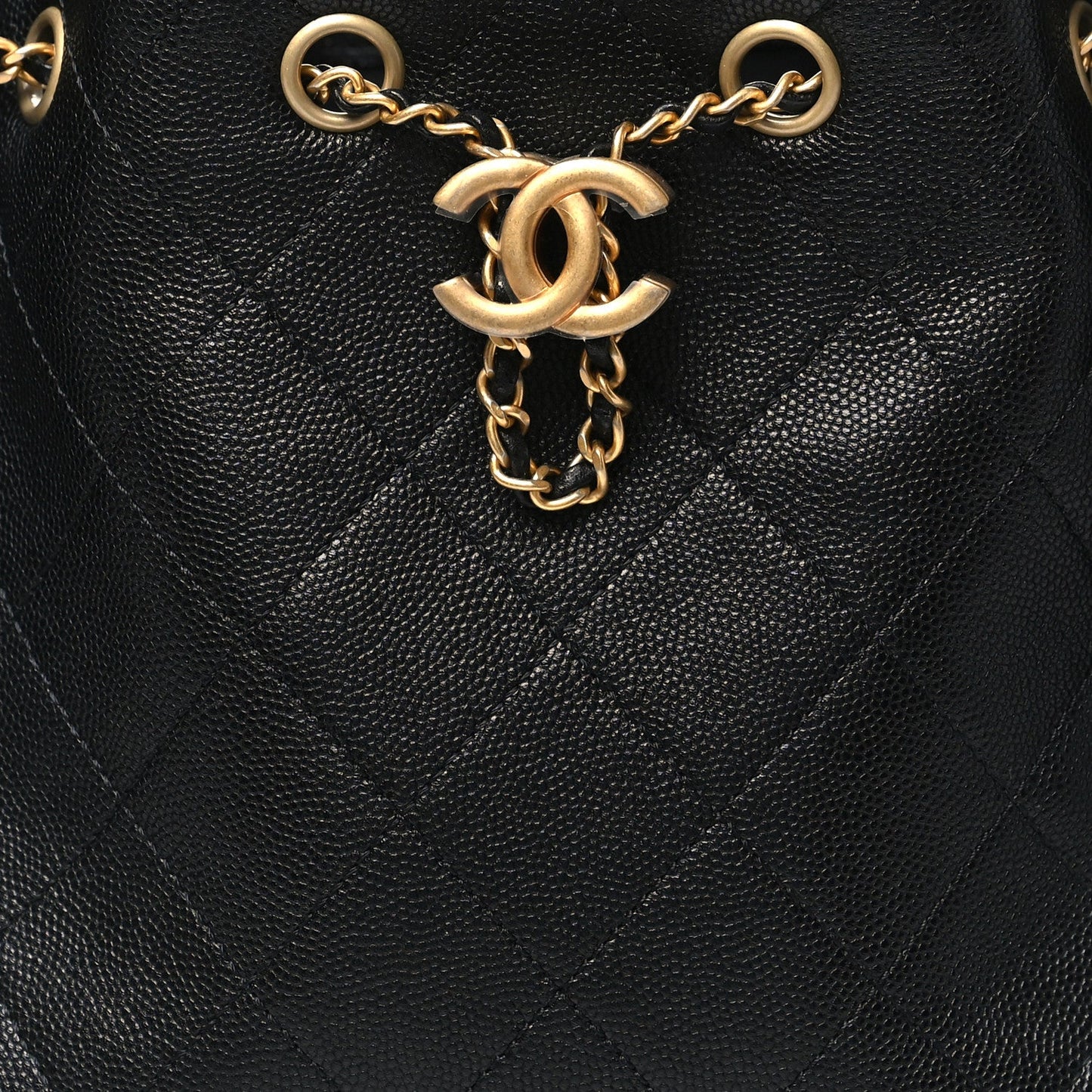 Caviar Quilted Small Chanel 25 Handbag Black