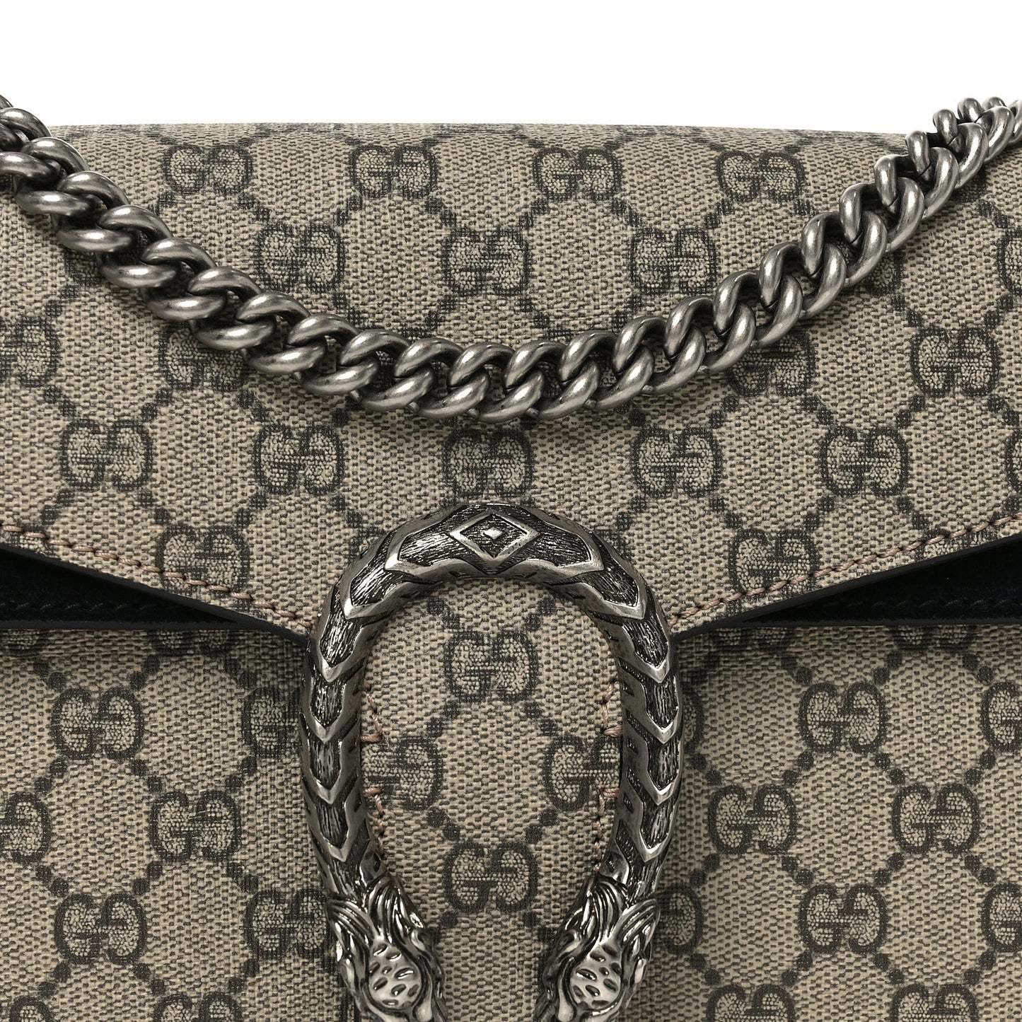 GG Supreme Monogram Small Dionysus Shoulder Bag Black