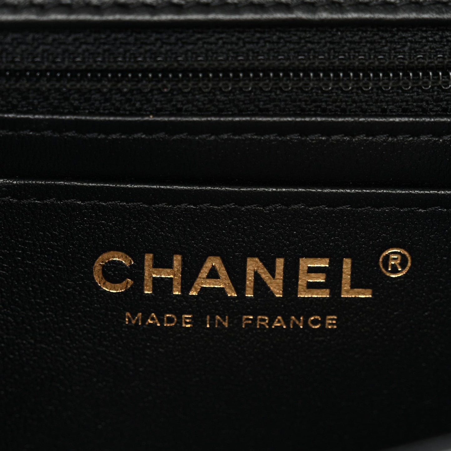 Lambskin Quilted Mini Rectangular Flap Black