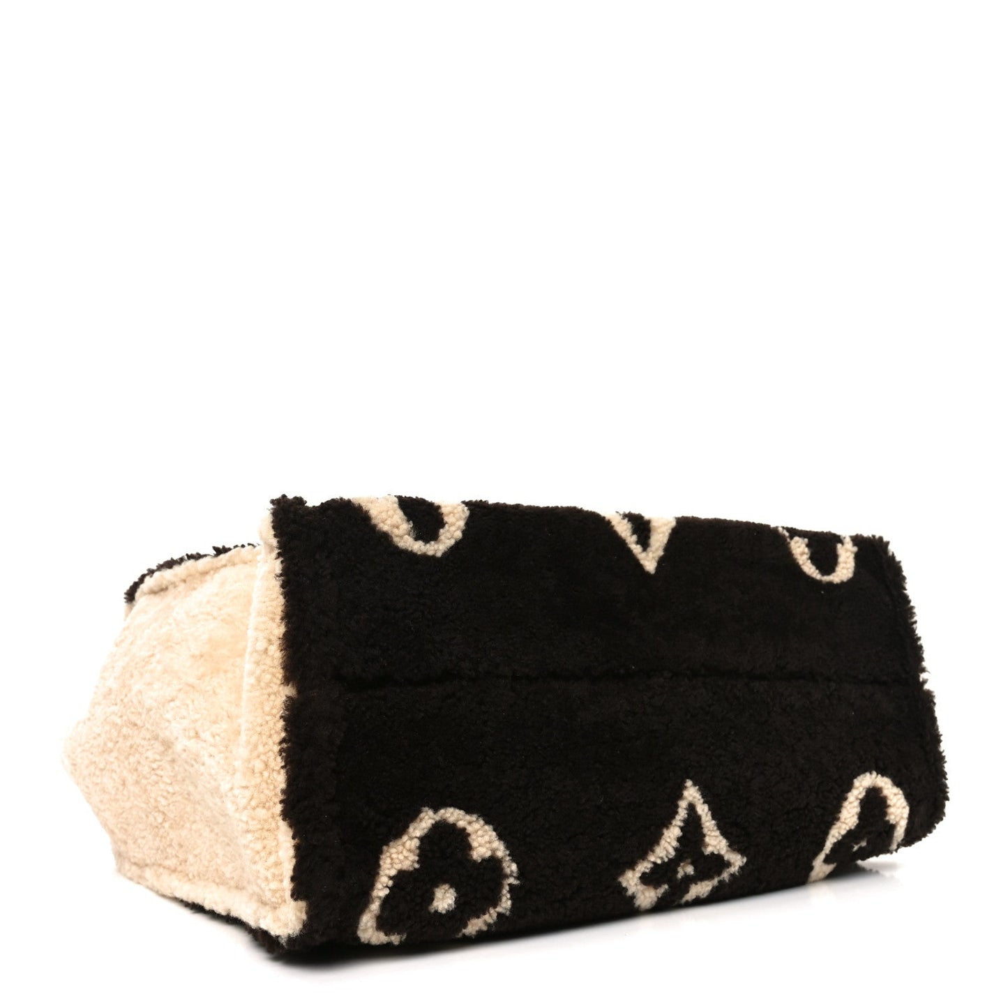 Shearling Monogram Giant Teddy Onthego GM Black White