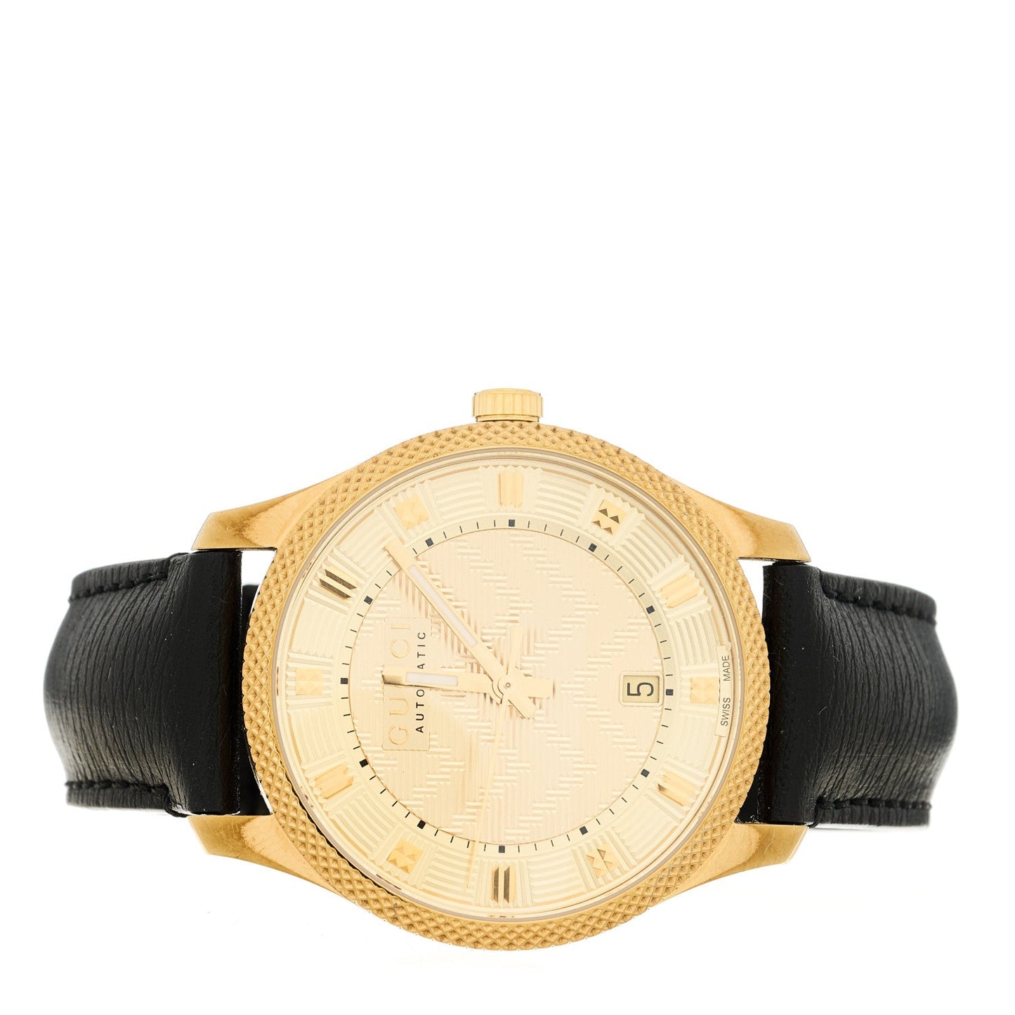 Stainless Steel Calfskin 40mm G-Timeless Eryx Automatic Watch Gold