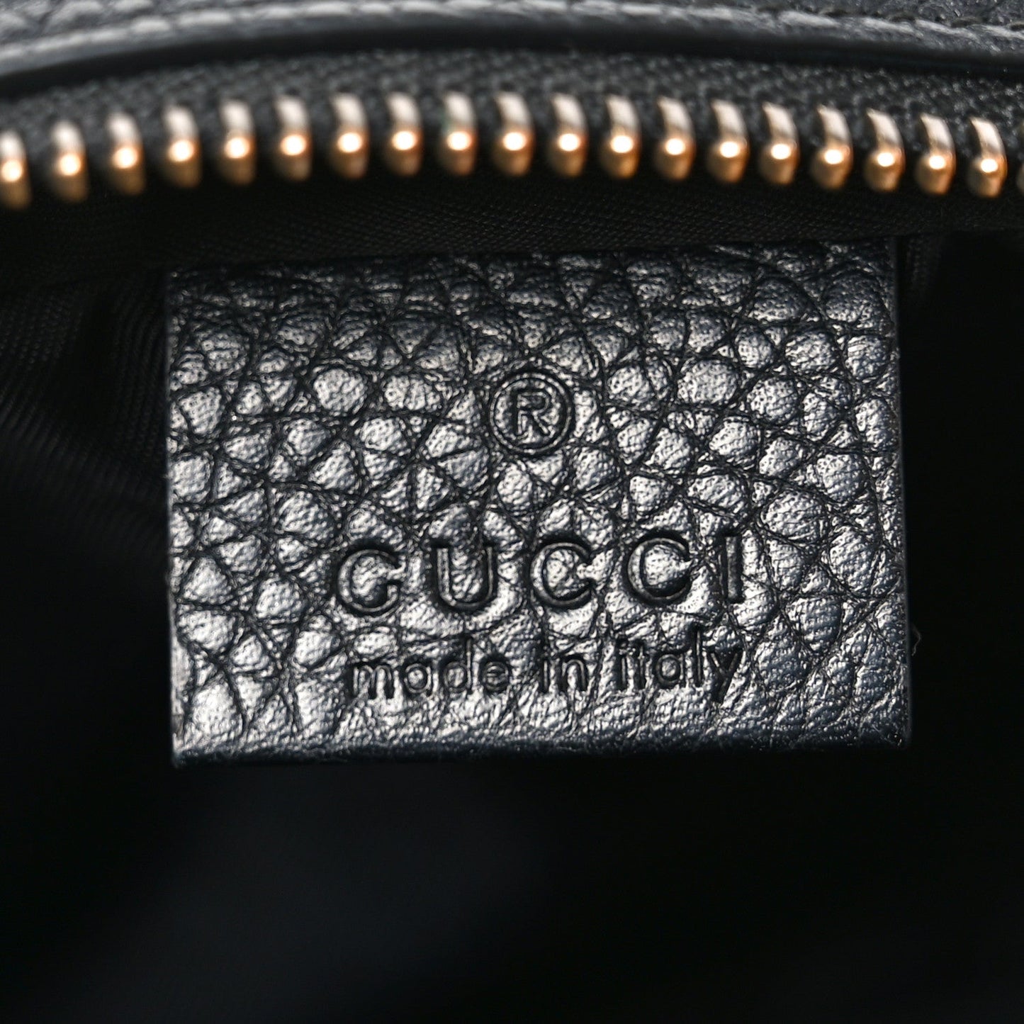 Pebbled Calfskin Small Soho Disco Bag Black