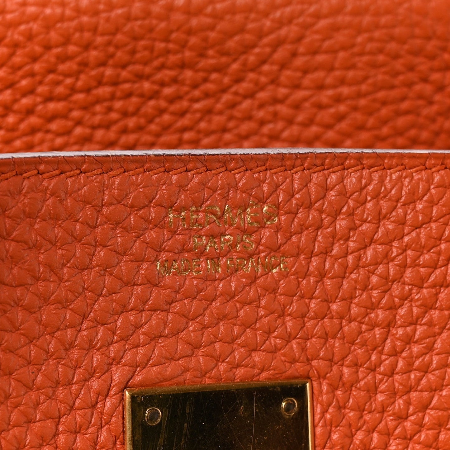 Togo Birkin 35 Orange