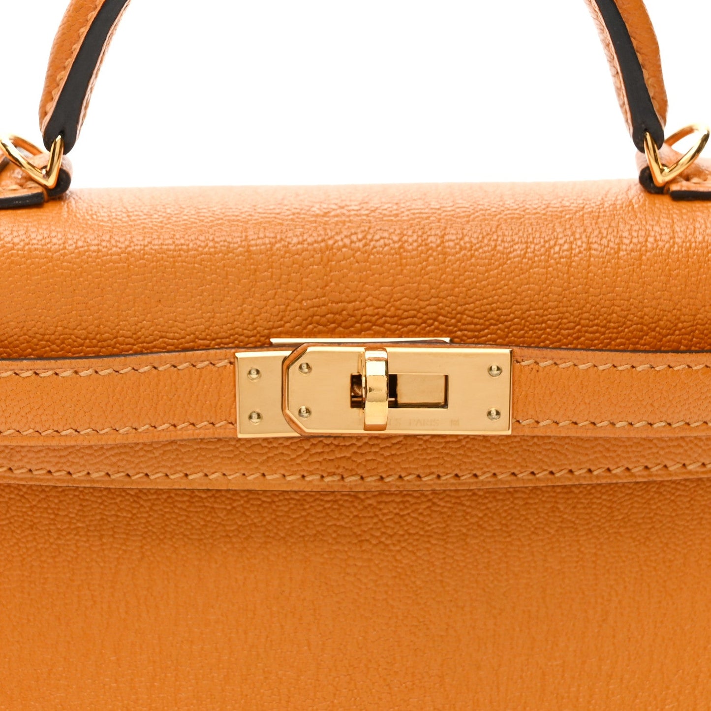 Chevre Chamkila Mini Kelly Sellier 20 Jaune D'or