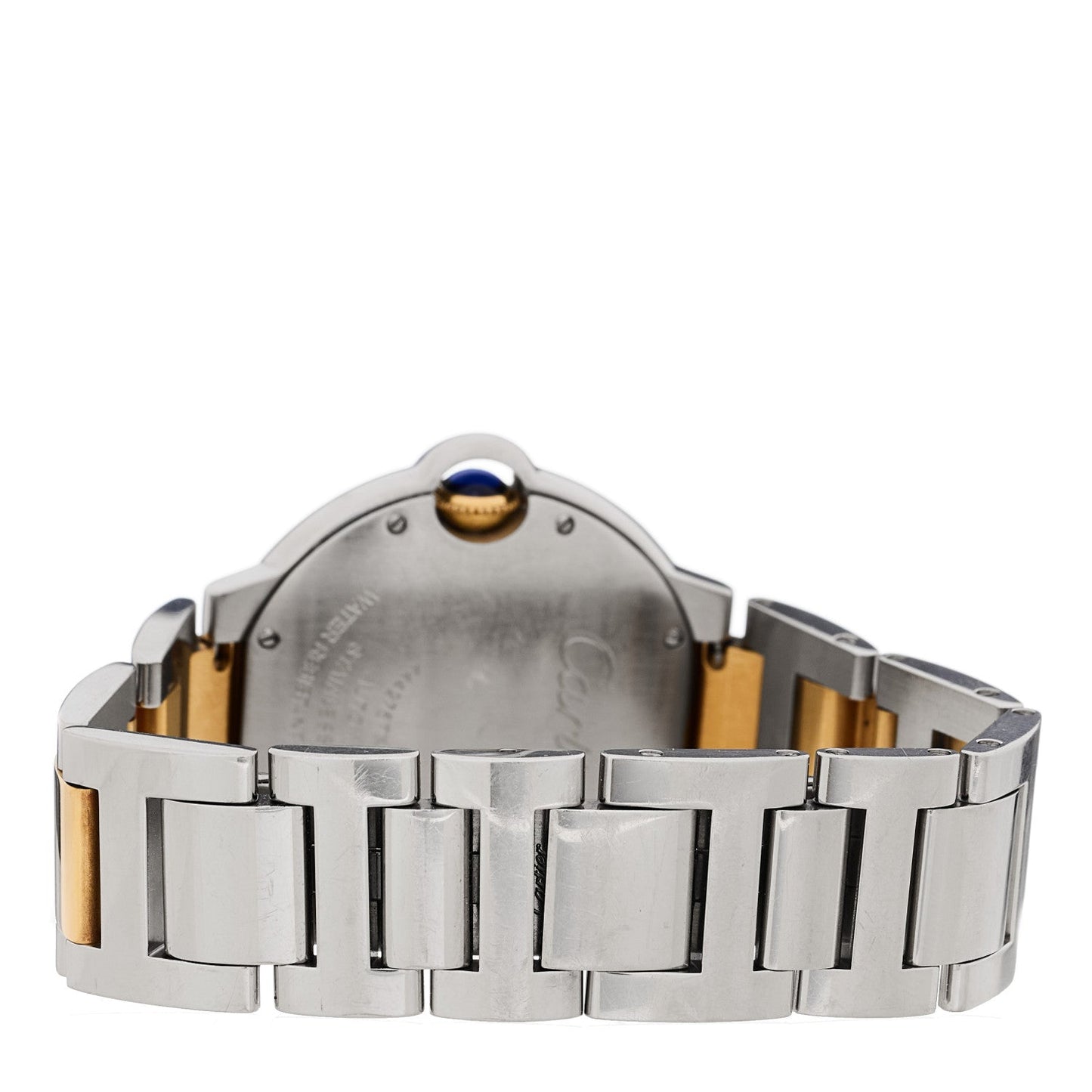 Stainless Steel 18K Yellow Gold 36mm Ballon Bleu De Cartier Automatic Watch