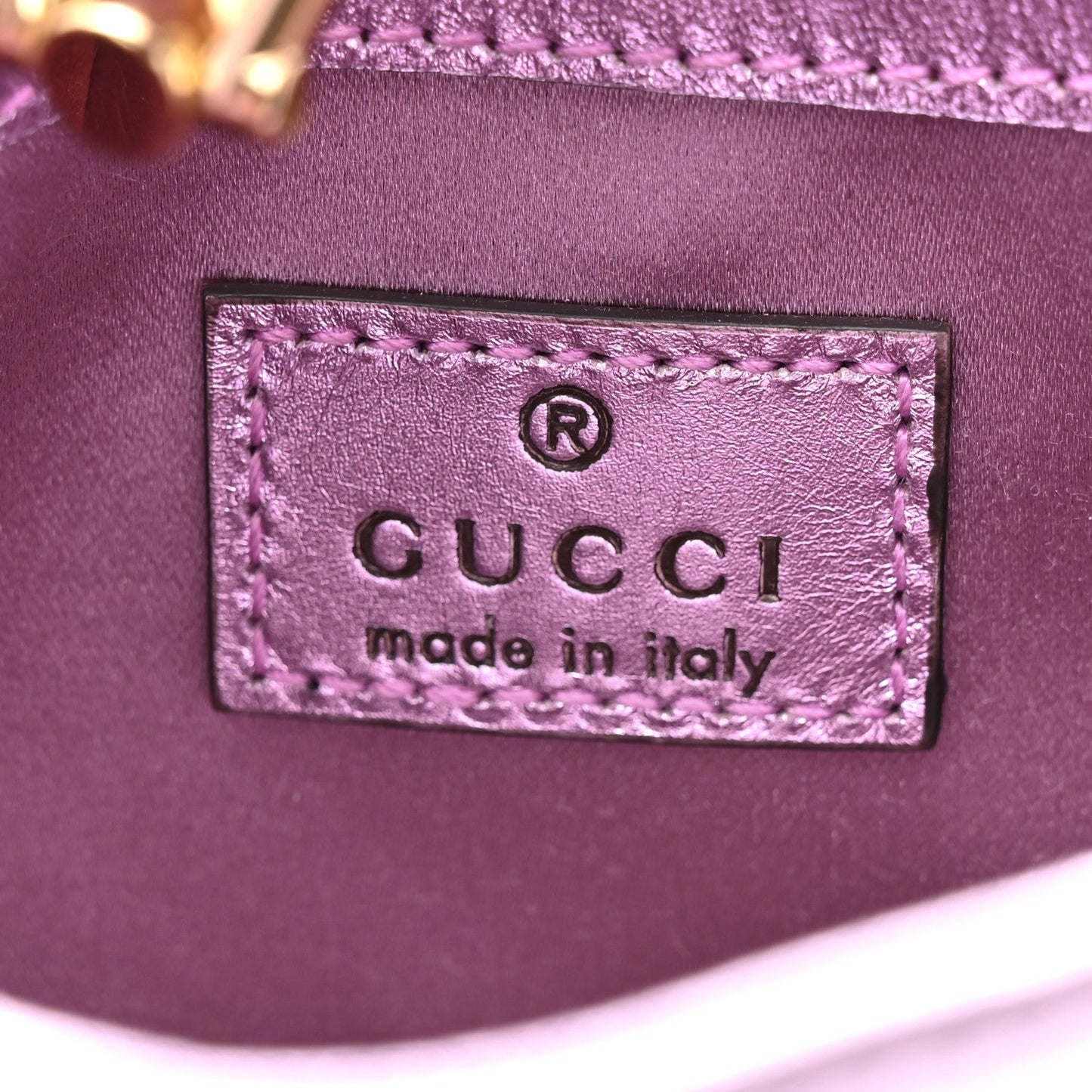 Laminated Nappa Nano Jackie 1961 Hobo Metallic Rosa