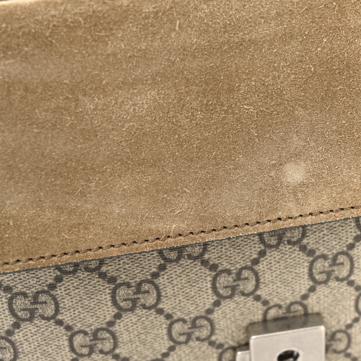 GG Supreme Monogram Mini Dionysus Shoulder Bag Taupe
