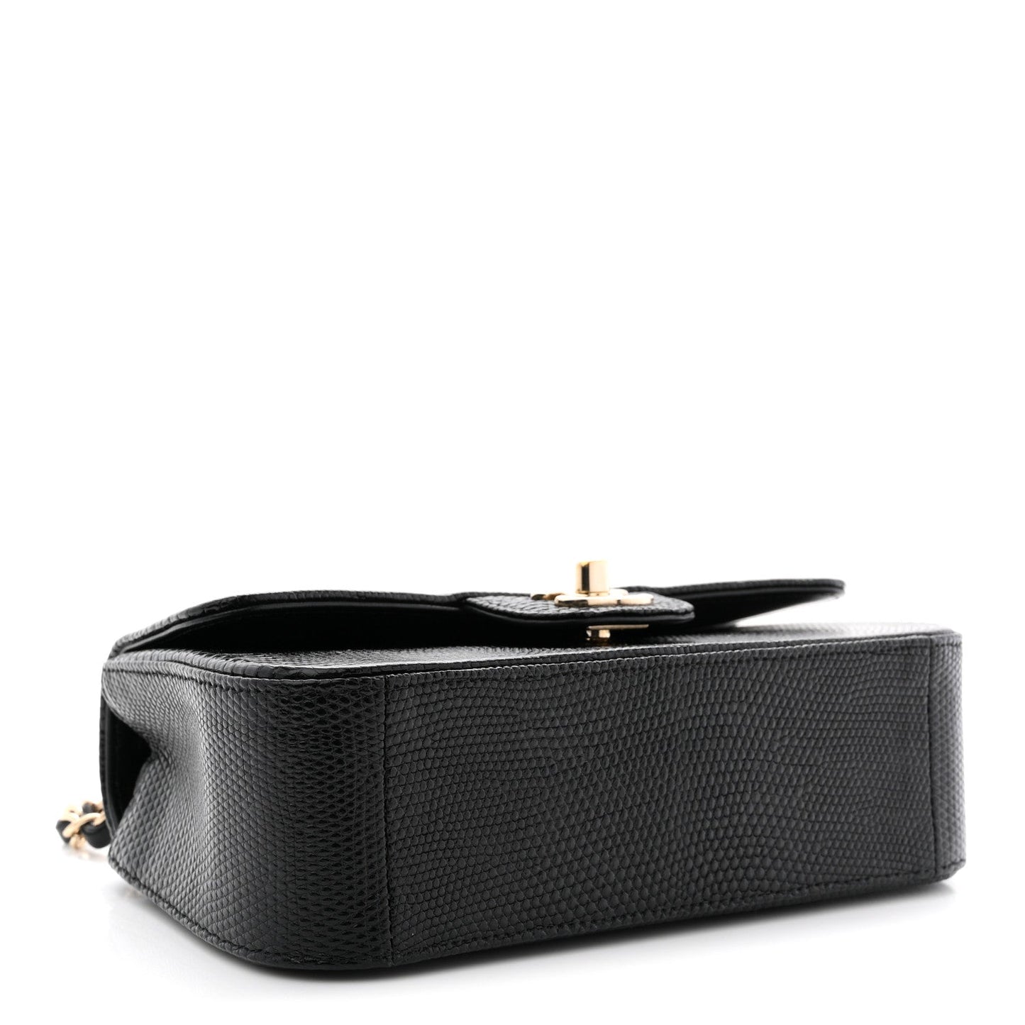 Lizard Mini Rectangular Flap Black