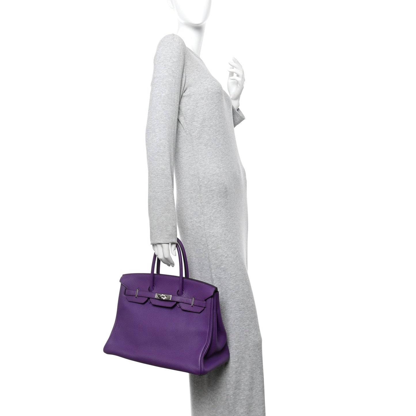 Taurillon Clemence Birkin 35 Ultraviolet