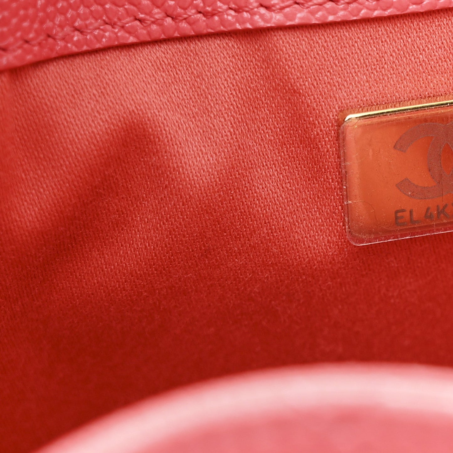Caviar Quilted Mini Chanel 25 Handbag Coral