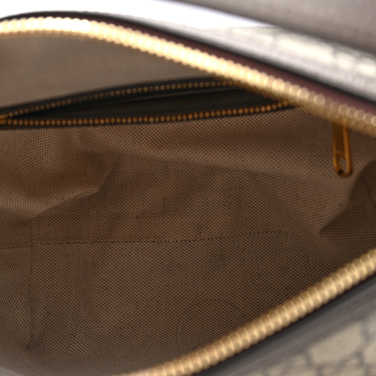 GG Supreme Monogram Textured Calfskin Web Super Mini Ophidia Shoulder Bag Beige Ebony New Acero