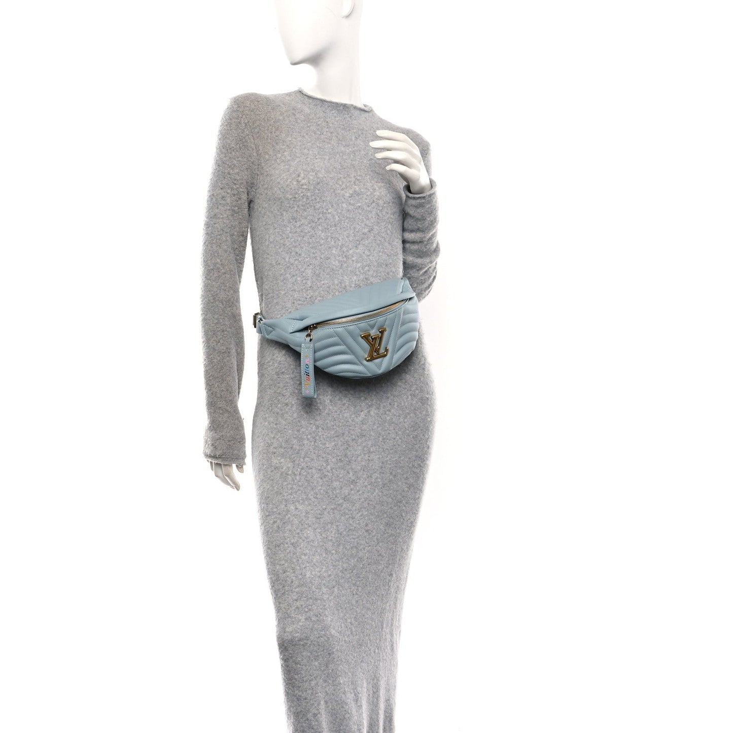 Calfskin New Wave Bumbag Porcelain Blue