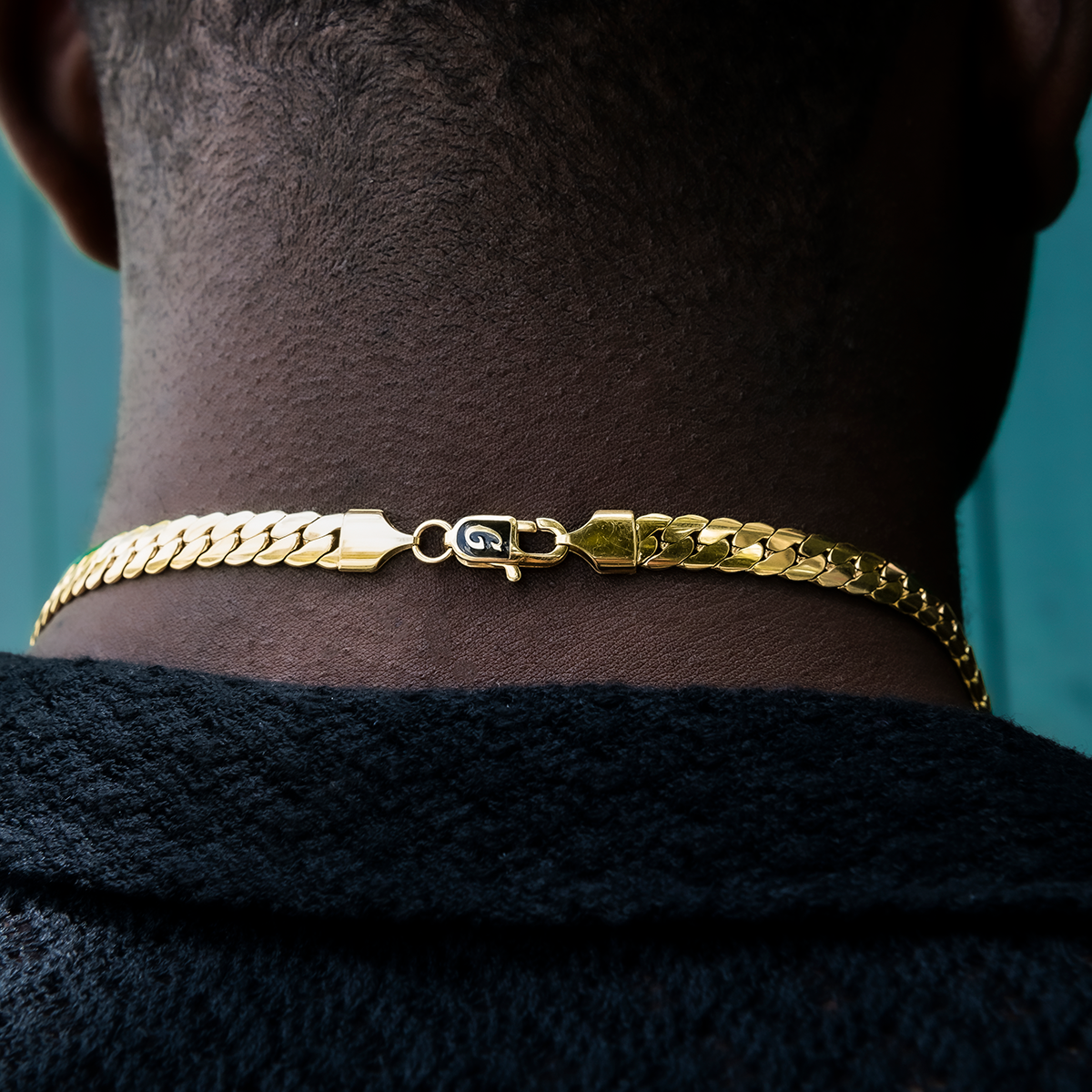 South Beach Cuban? Chain in Yellow Gold- 8mm