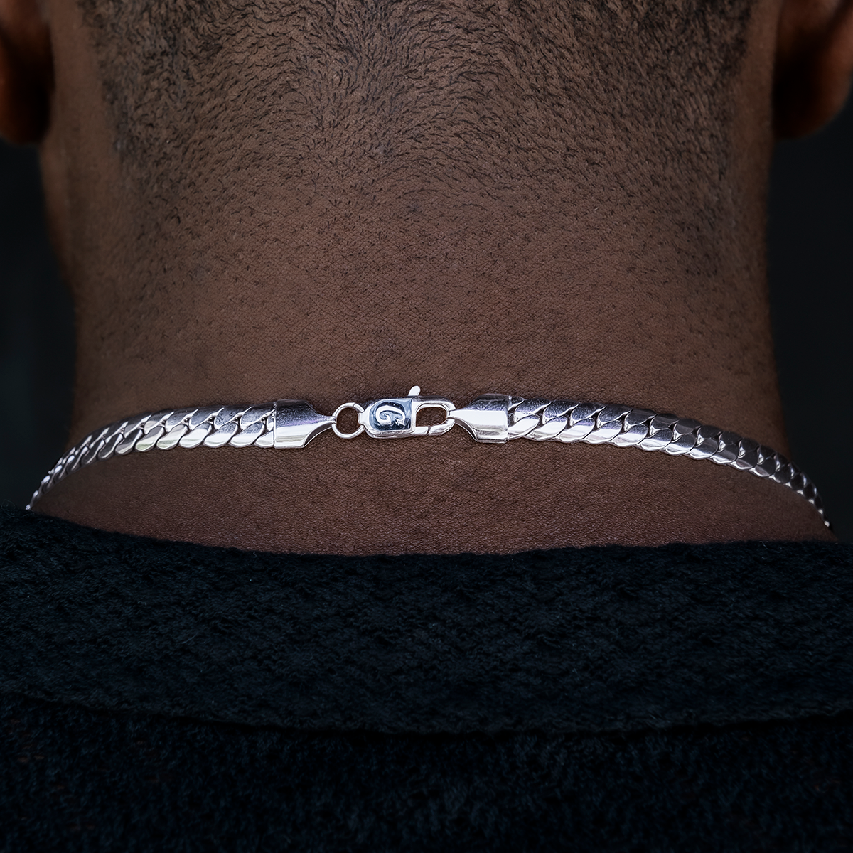 South Beach Cuban? in White Gold- 8mm