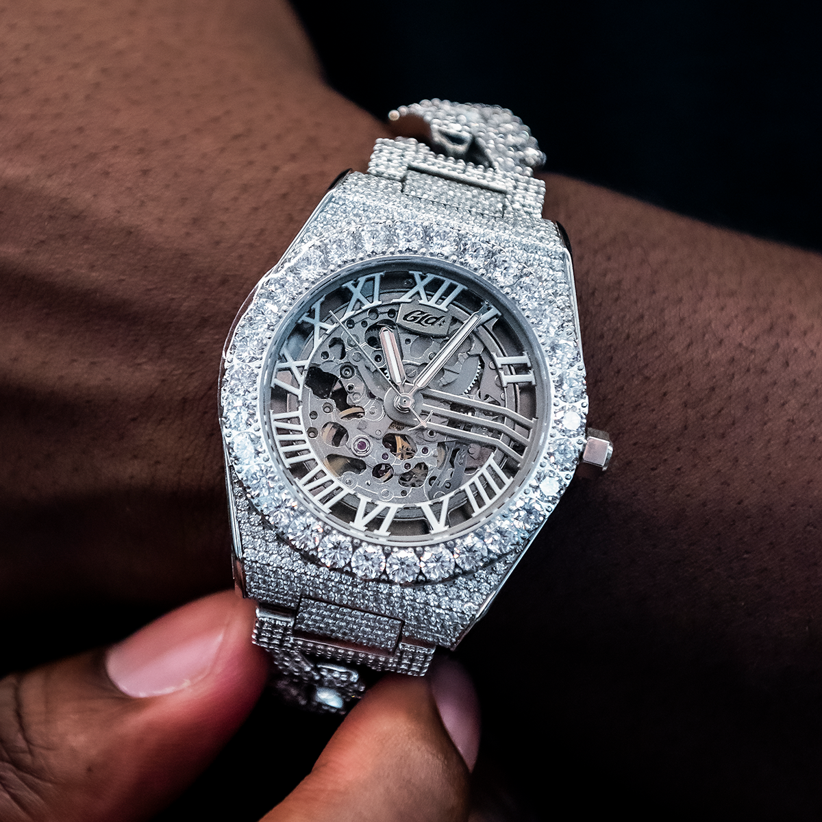 42MM Fully Iced Alpha Era? w/Diamond Prong Link Band