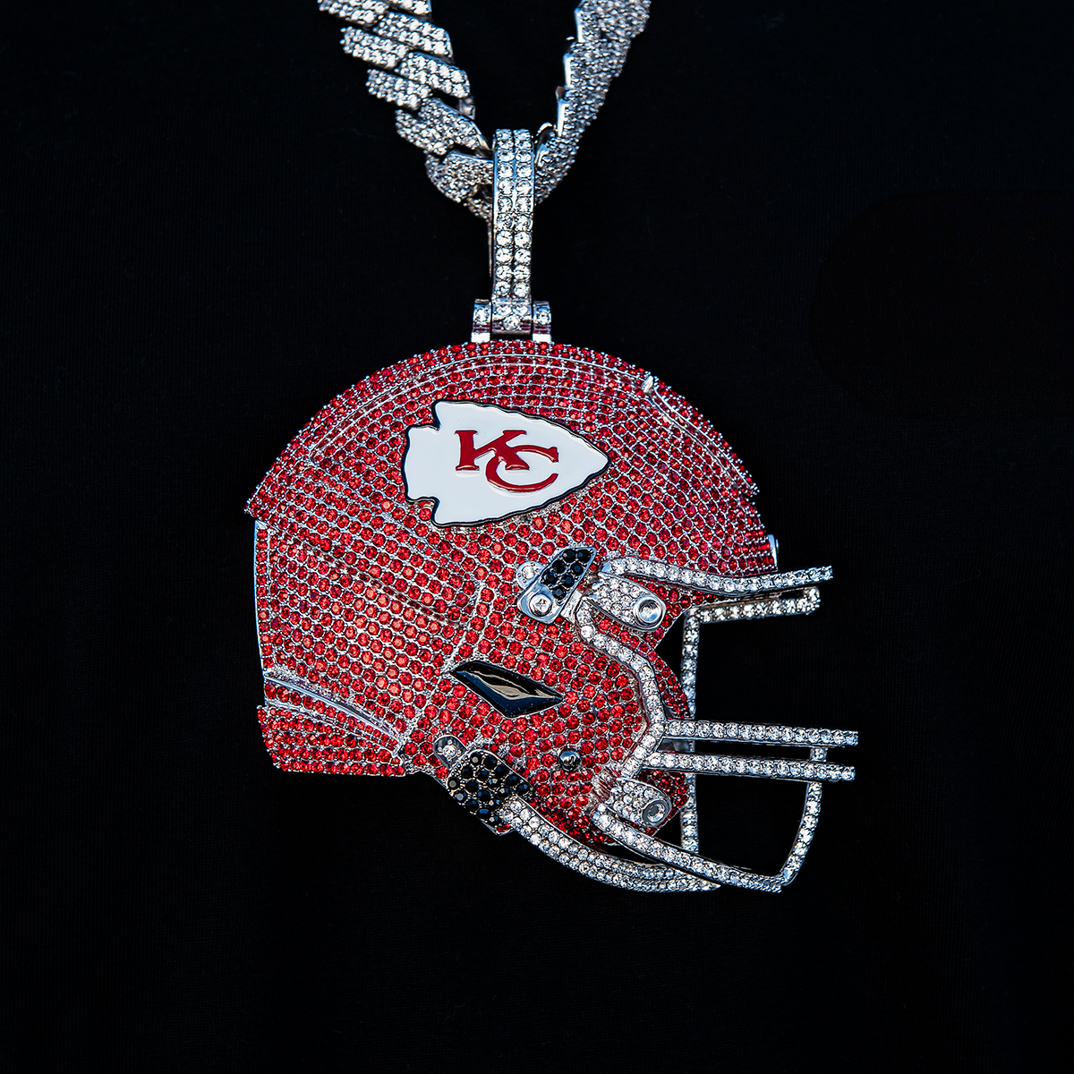 Giant Kansas City Chiefs Official NFL Helmet Pendant