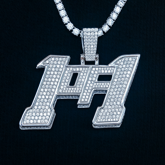 Large 1of1 Pendant - White Gold