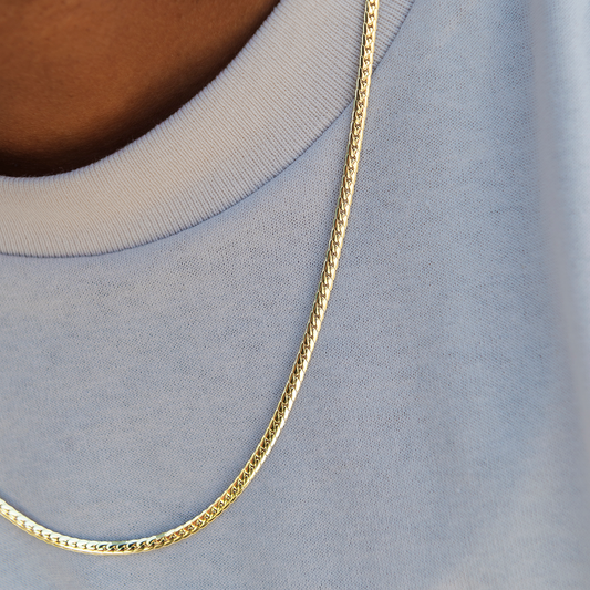 South Beach Cuban? Chain in Yellow Gold - 3mm