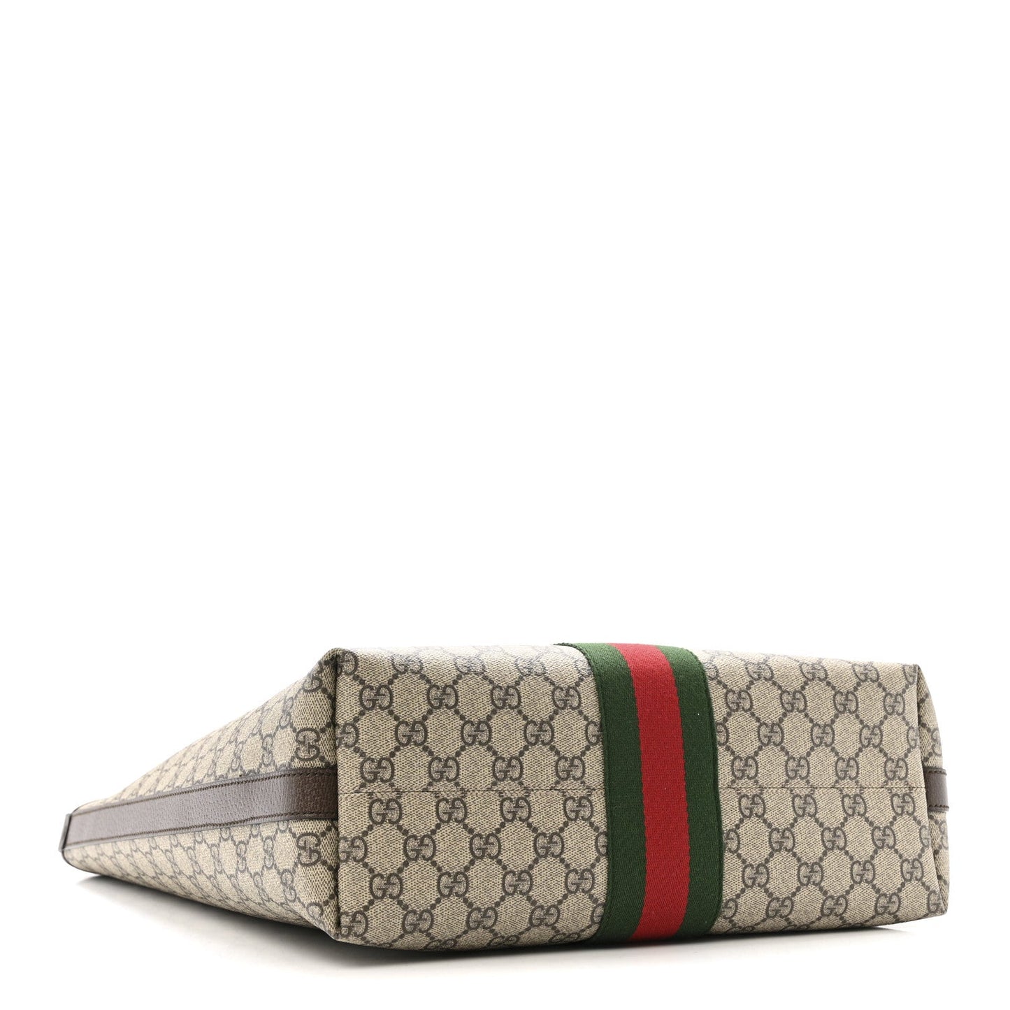 GG Supreme Monogram Medium Ophidia Tote Bag Brown