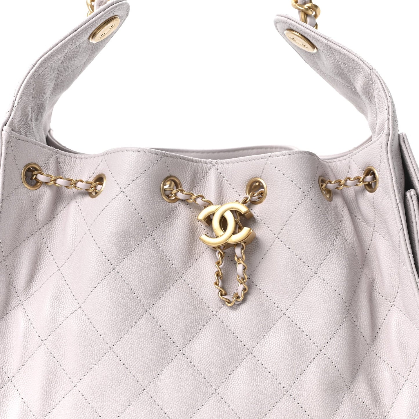 Caviar Quilted Small Chanel 25 Handbag Lilas Lilac