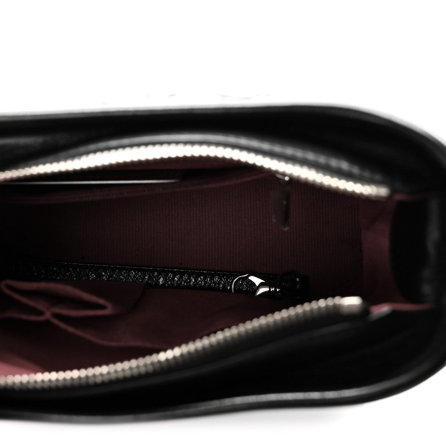 Aged Calfskin Quilted Small Gabrielle Hobo Black
