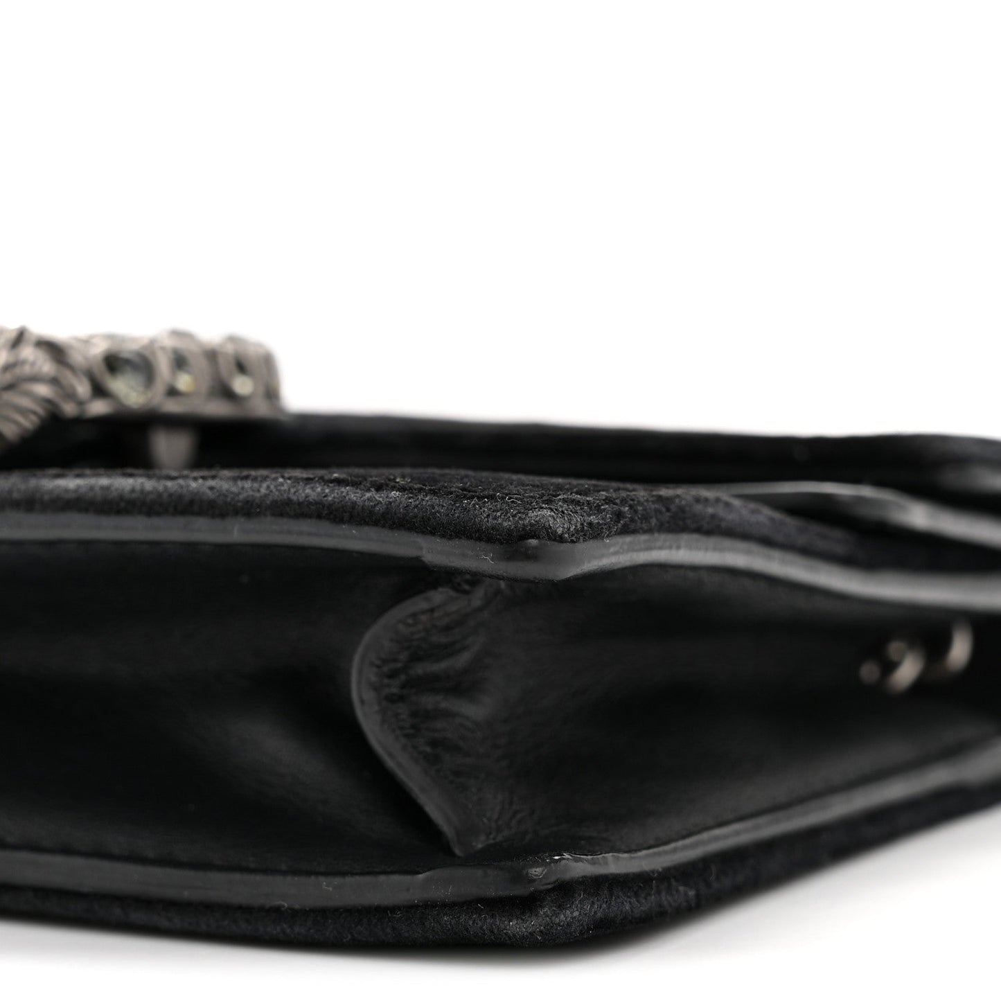 Velvet Super Mini Dionysus Shoulder Bag Black
