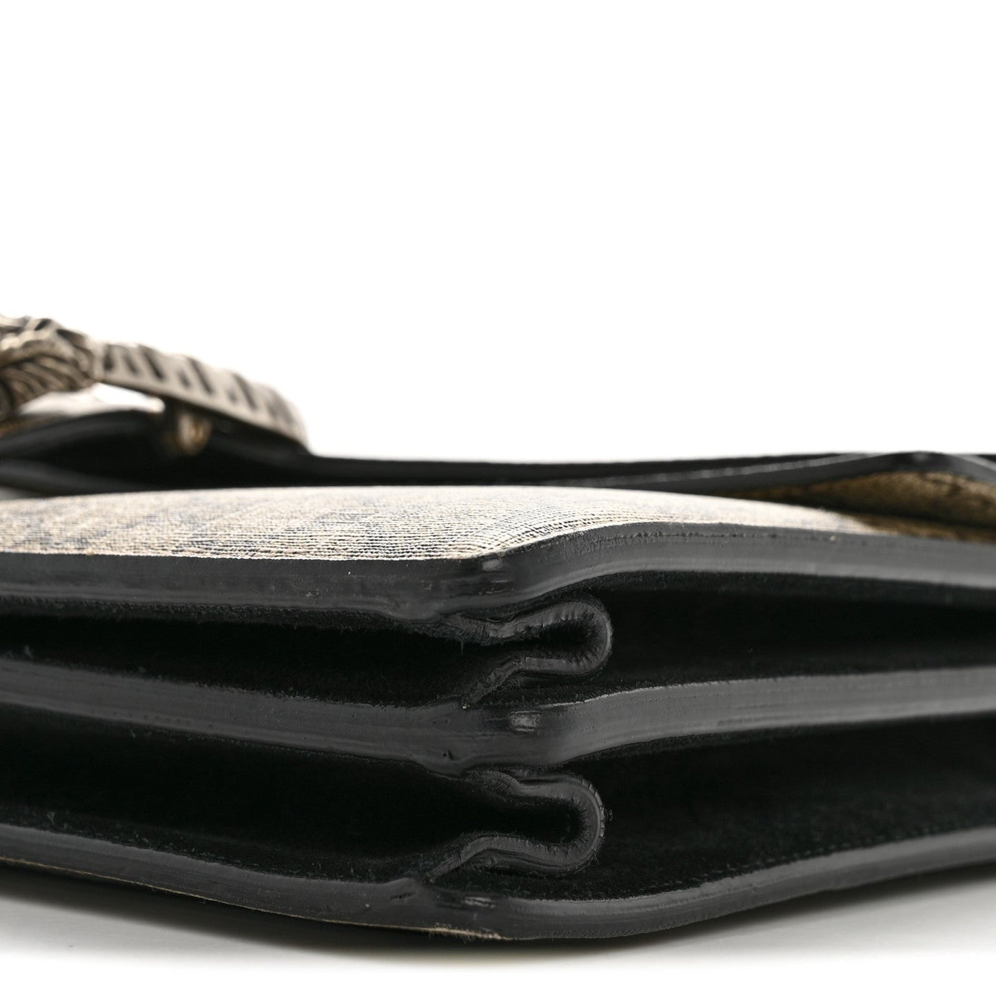 GG Supreme Monogram Medium Dionysus Shoulder Bag Black