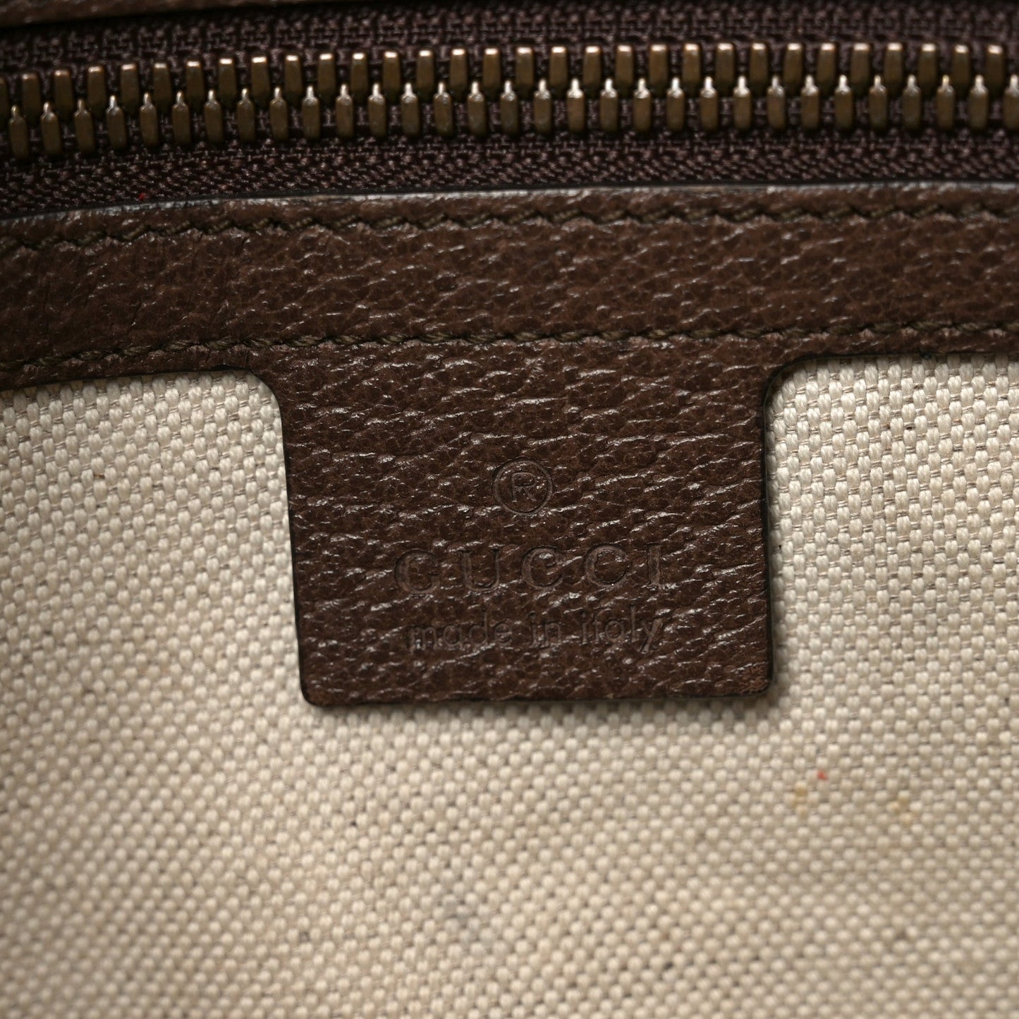 GG Supreme Monogram Web Medium Ophidia Messenger Bag Brown