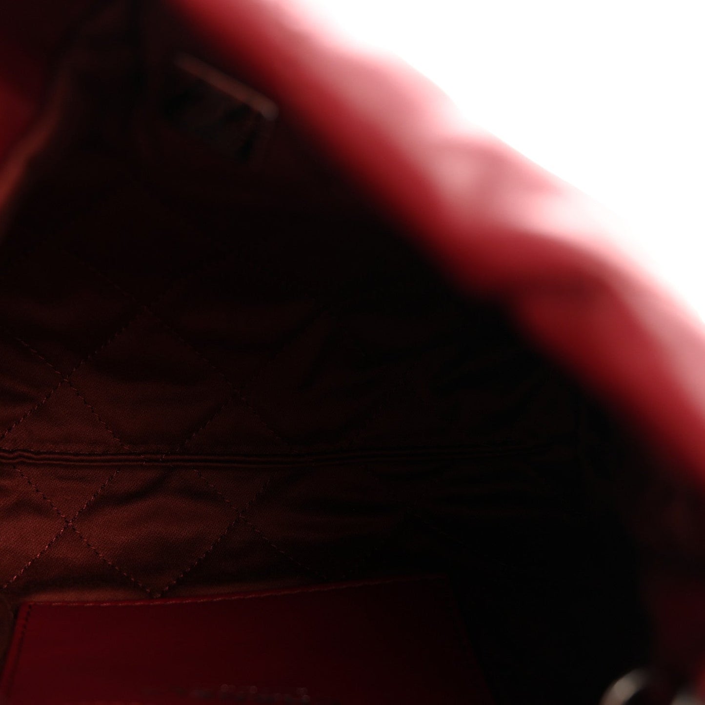 Shiny Calfskin Quilted Mini Chanel 22 Red