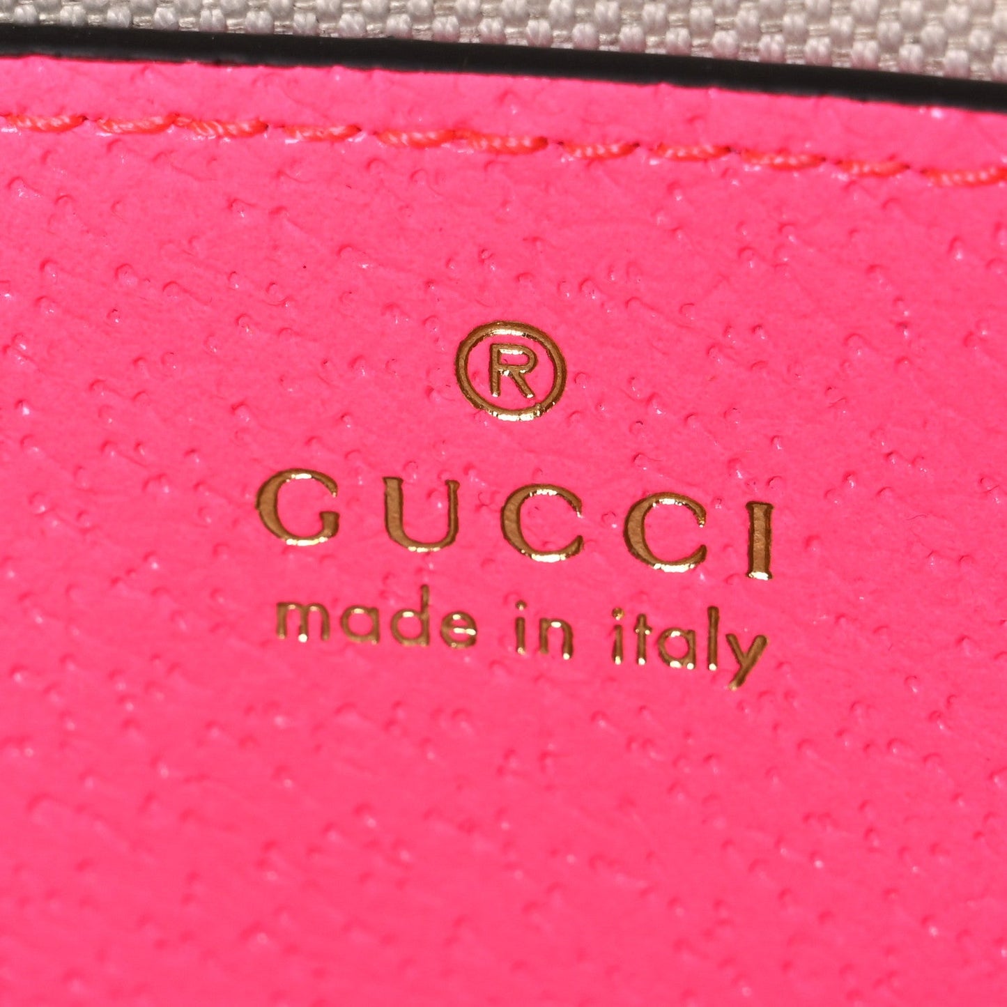 GG Supreme Monogram Textured Dollar Calfskin Web Ophidia Small Crossbody Bag Beige Ebony Fuchsia
