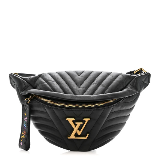 Calfskin Quilted New Wave Bumbag Black