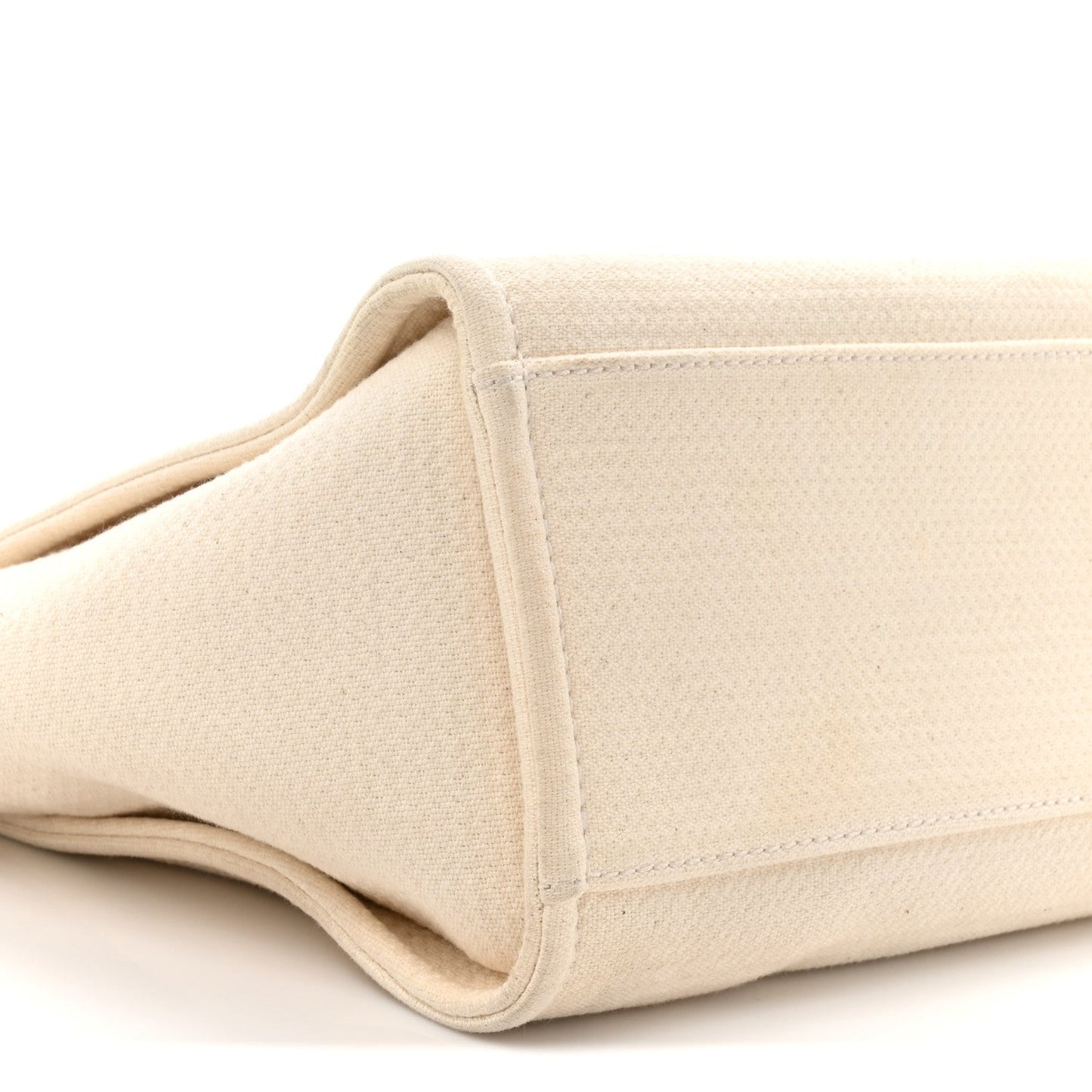 Mixed Fibers Small Deauville Tote White