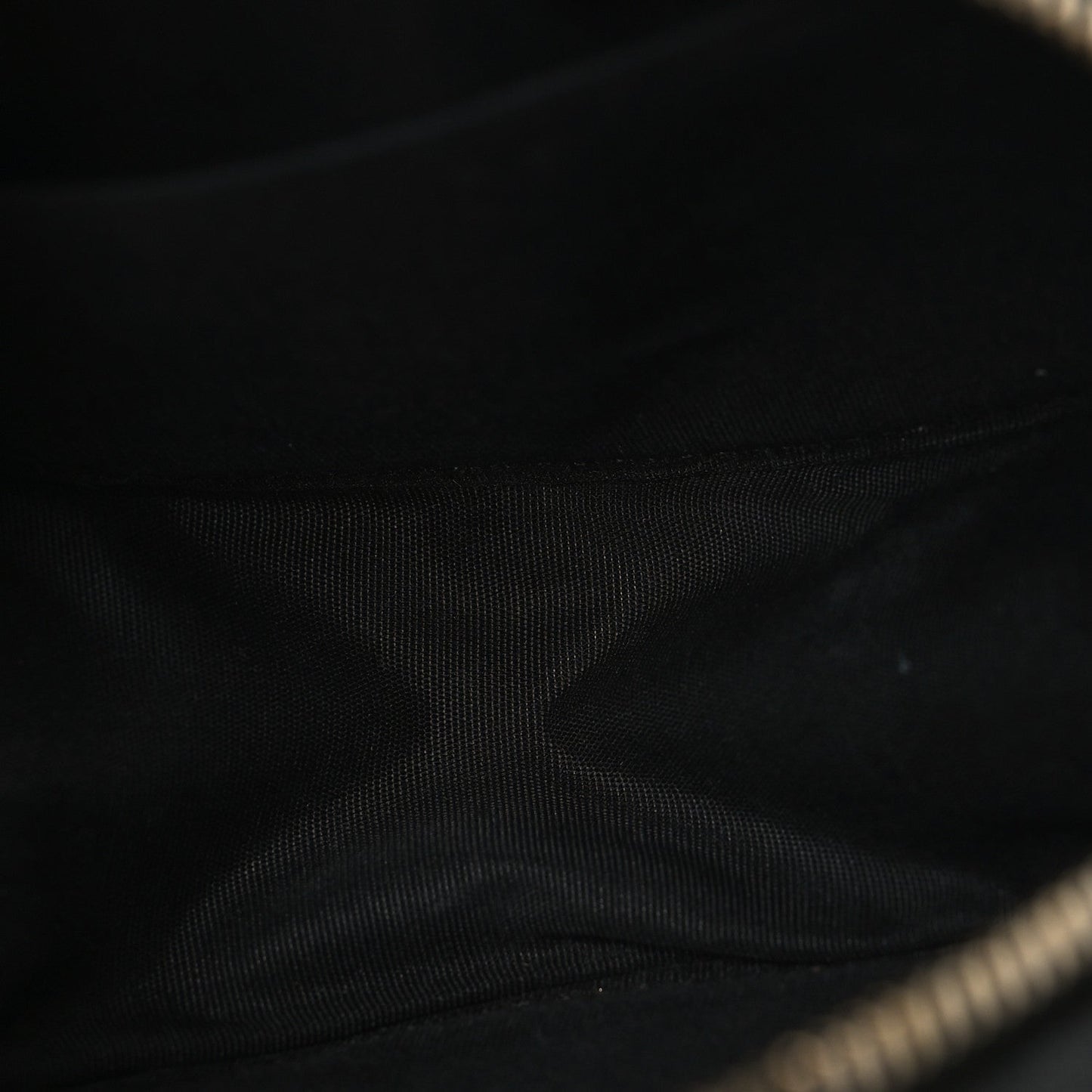 Caviar Quilted Round Filigree Crossbody Black