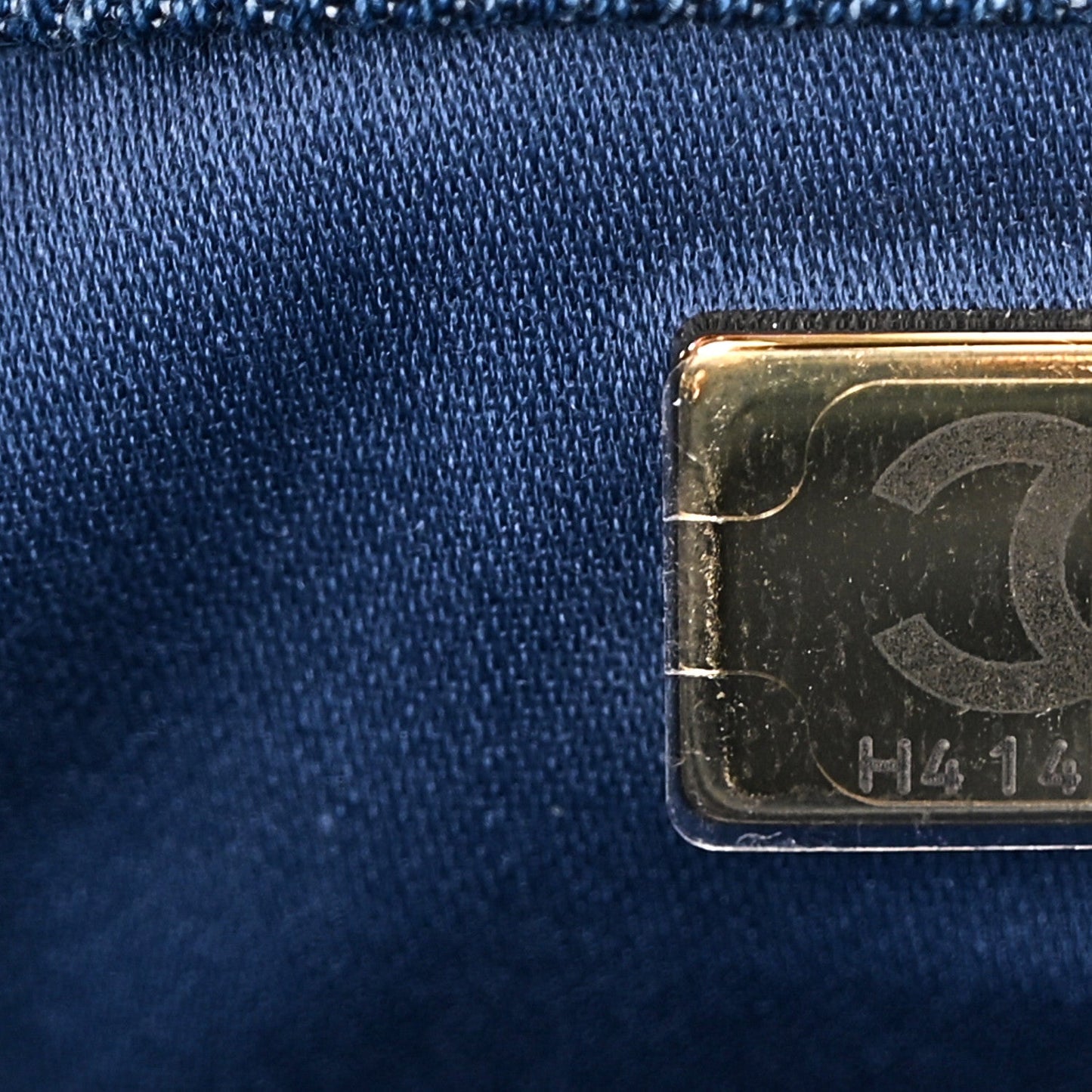 Washed Denim Quilted Mini Chanel 25 Handbag Blue