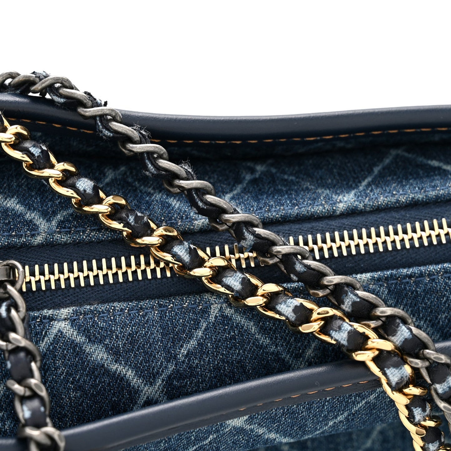 Denim Calfskin Medium Gabrielle Hobo Blue