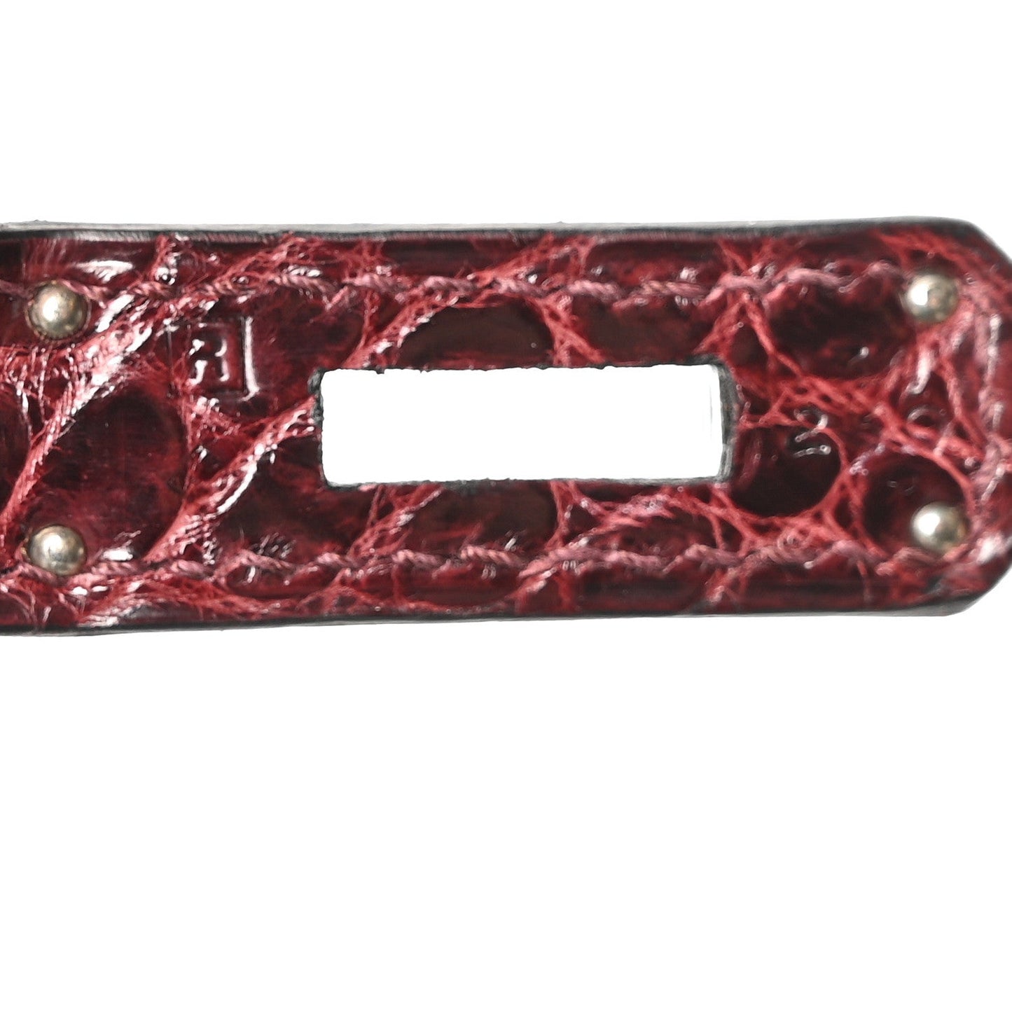 Shiny Porosus Crocodile Birkin 35 Bourgogne