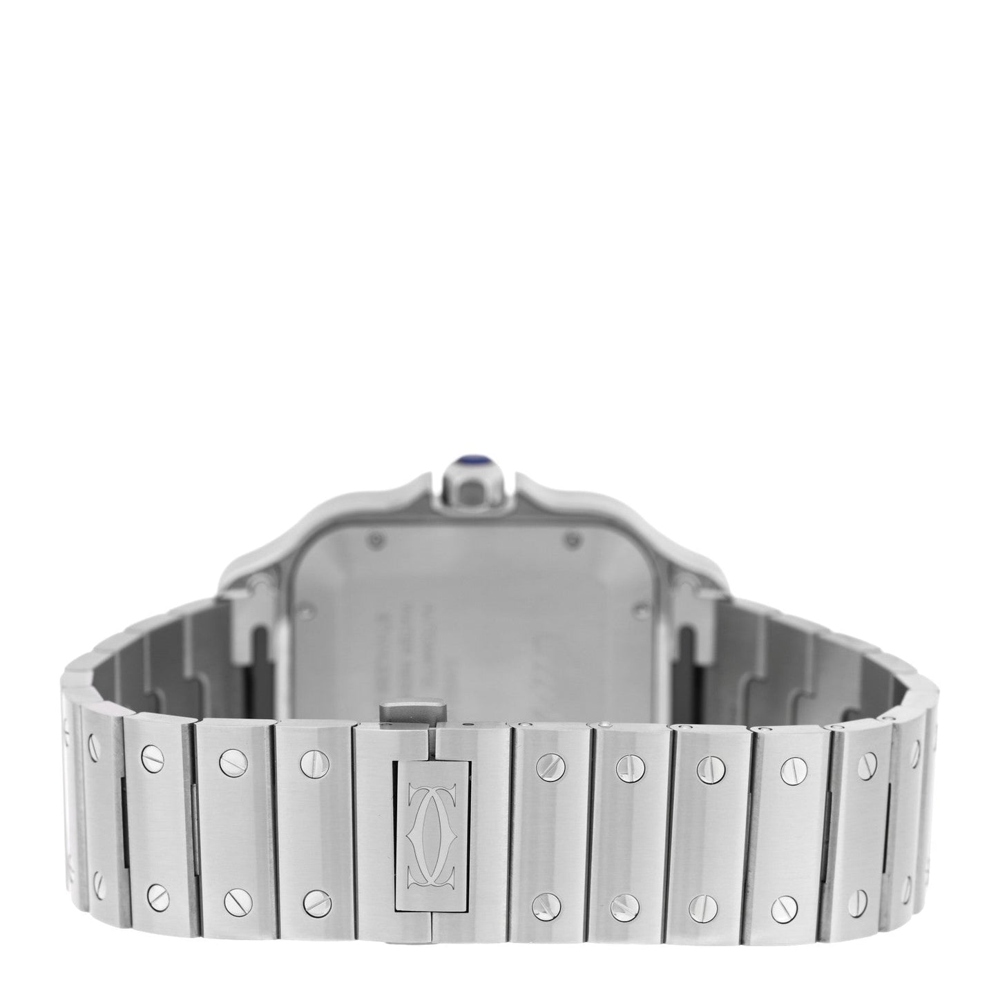 Stainless Steel 39.8mm Santos De Cartier Automatic Watch Green