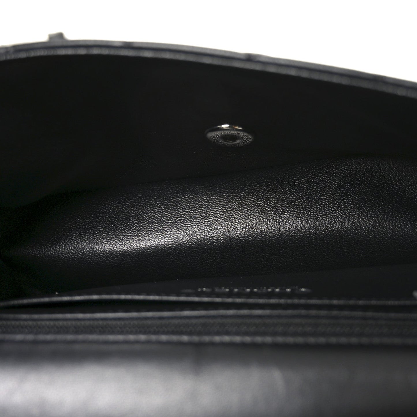 Lambskin Quilted Mini Rectangular Flap Black