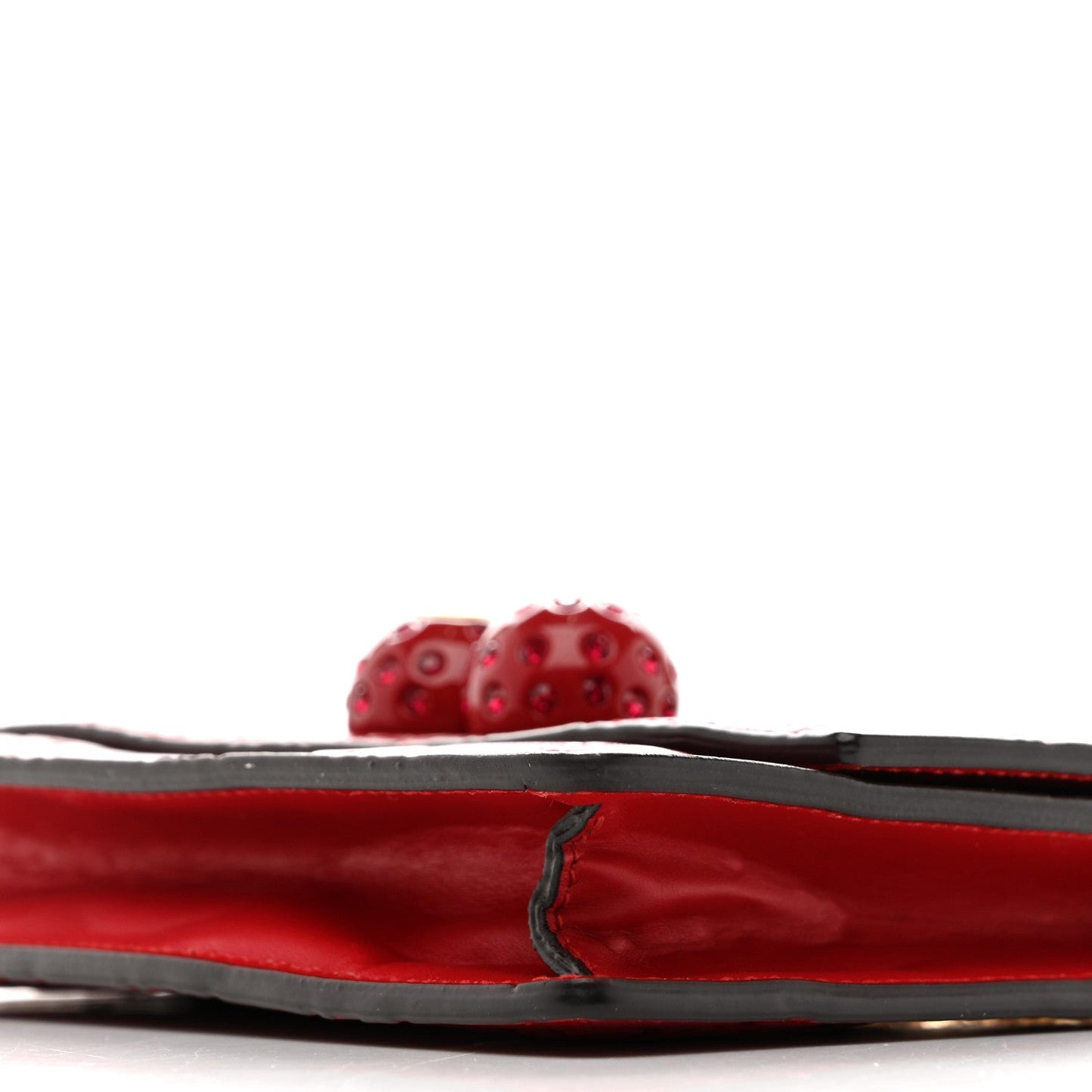 Guccissima Mini Cherry Chain Bag Hibiscus Red