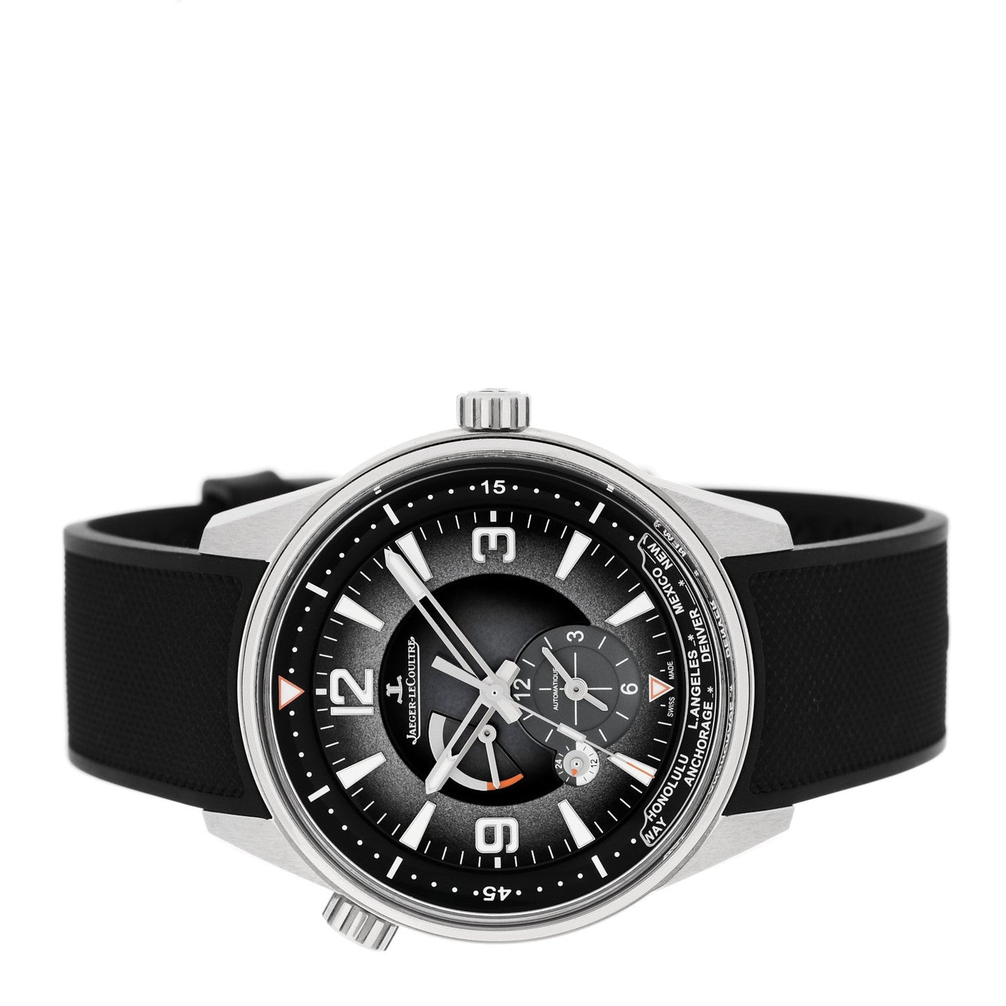 Stainless Steel Rubber 42mm Polaris Automatic Watch Grey Q9078640