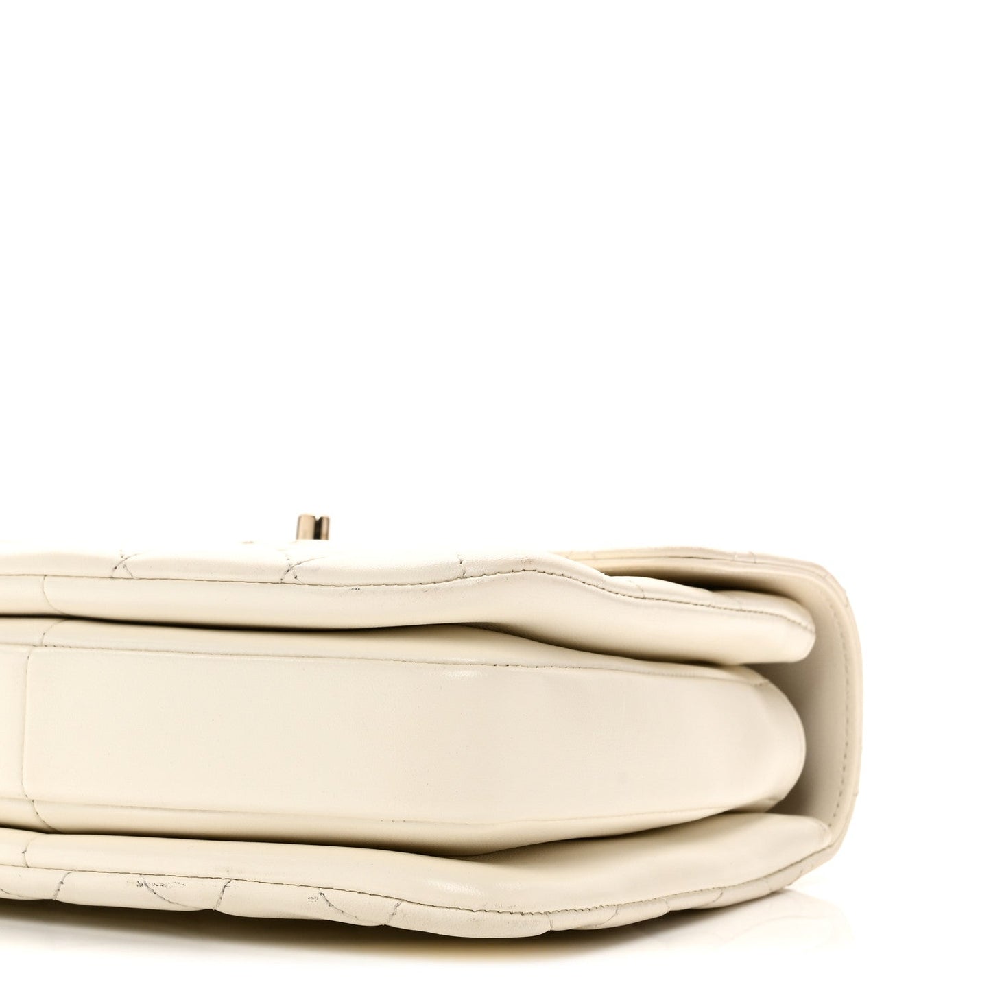Lambskin Quilted Small Trendy CC Dual Handle Flap Bag White