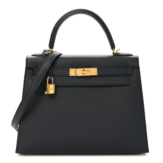 Epsom Kelly Sellier 28 Bleu Indigo