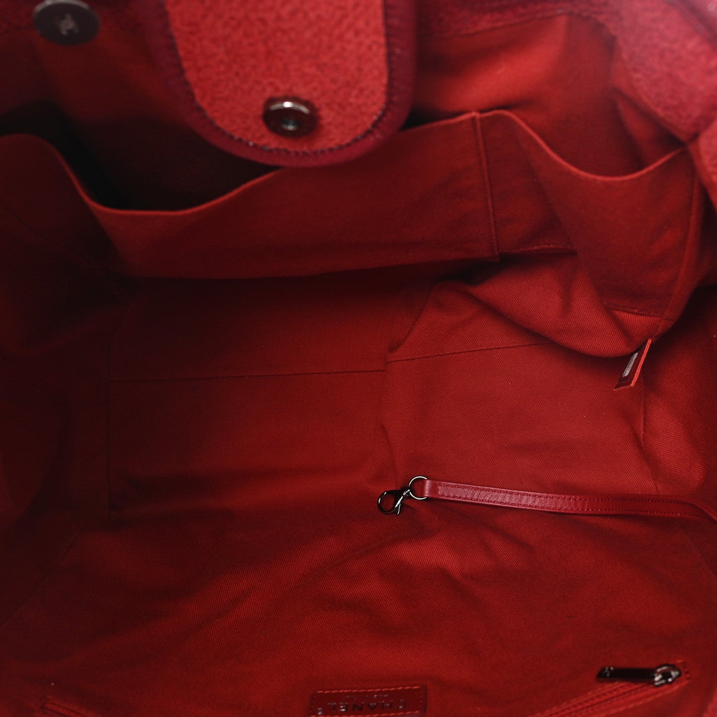 Lurex Boucle Medium Deauville Tote Red
