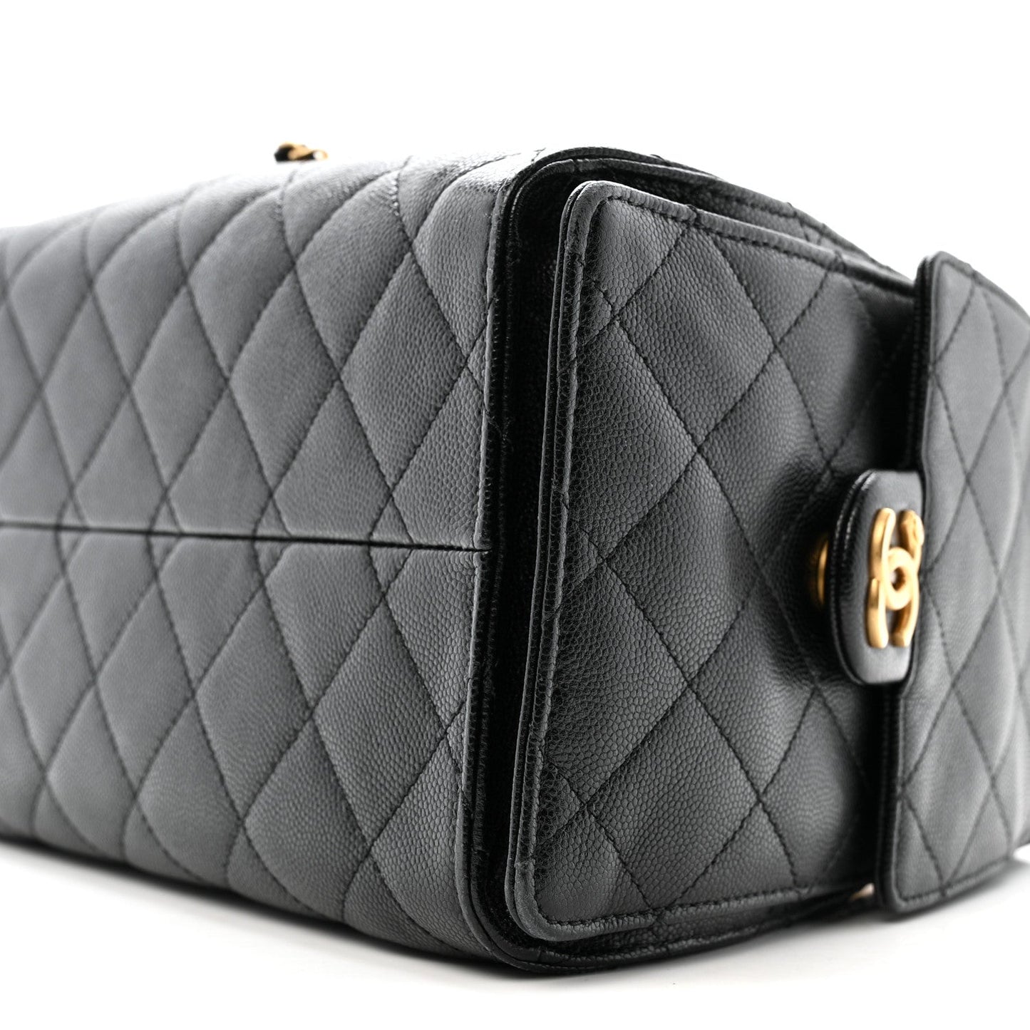 Caviar Quilted Small Chanel 25 Handbag Black