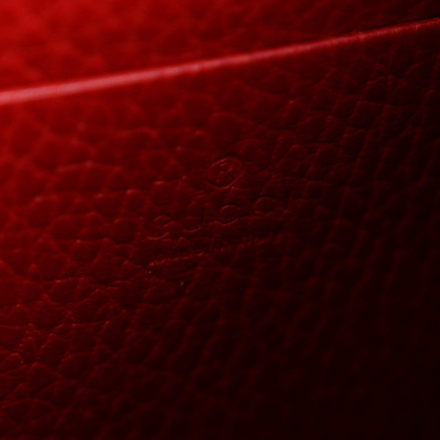Calfskin Mini Dionysus Chain Wallet Hibiscus Red