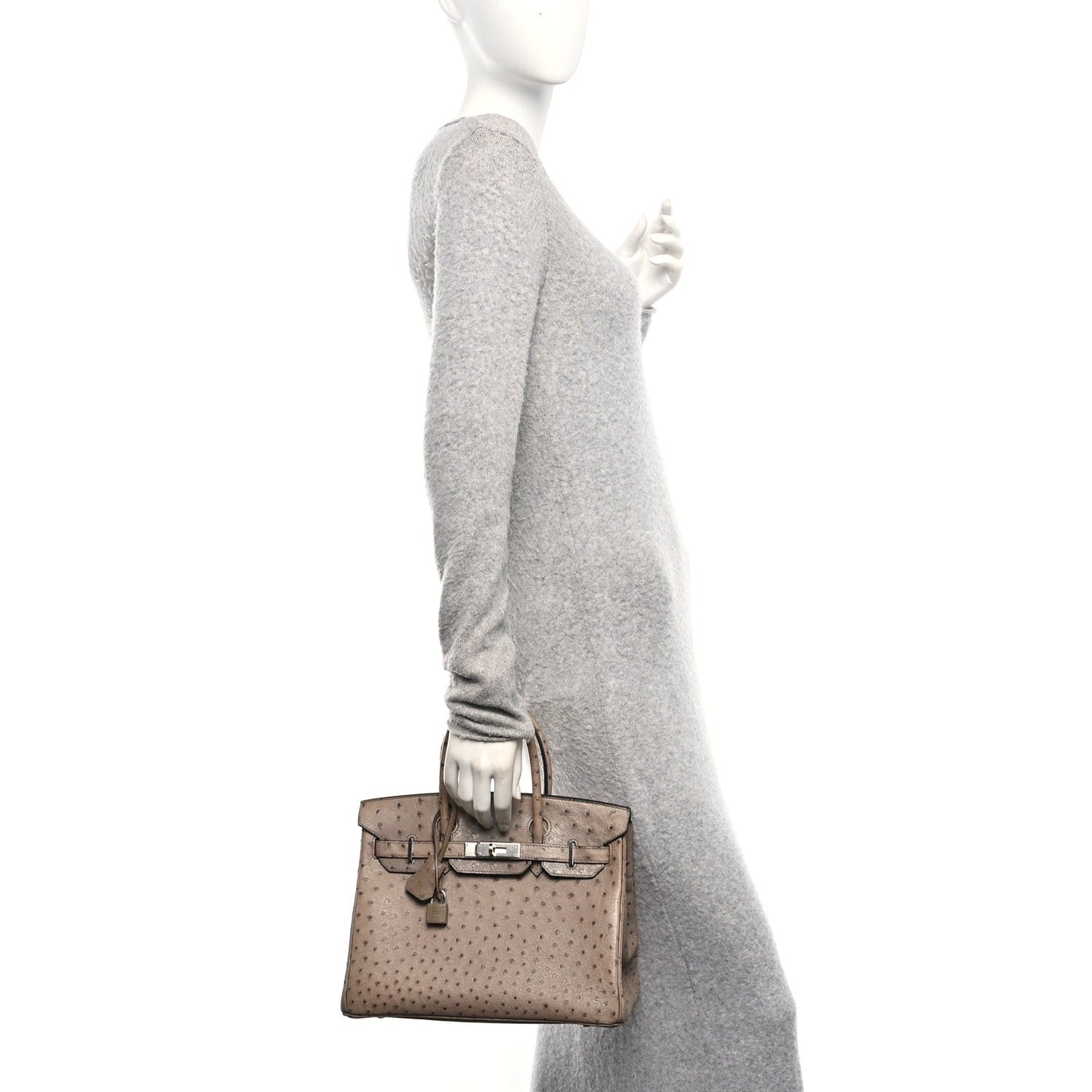 Ostrich Birkin 30 Mousse